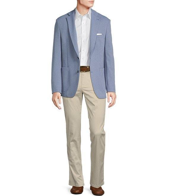 Cremieux Blue Label Solid Notch Lapel Knit Blazer Product Image