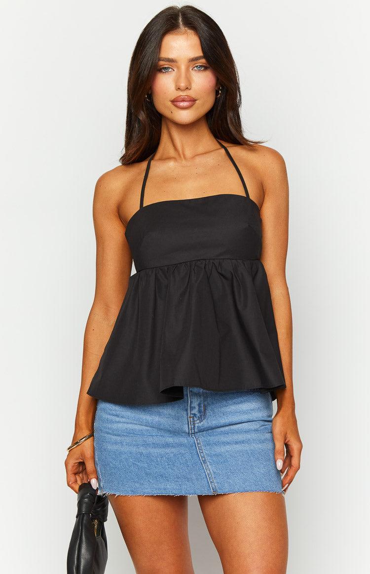 Axl Black Halter Top Girls Product Image