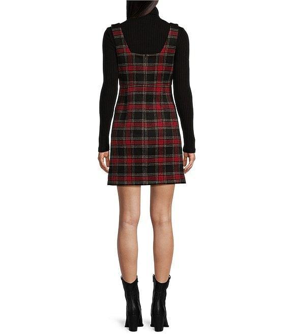 Copper Key Plaid Pinafore Dress Product Image