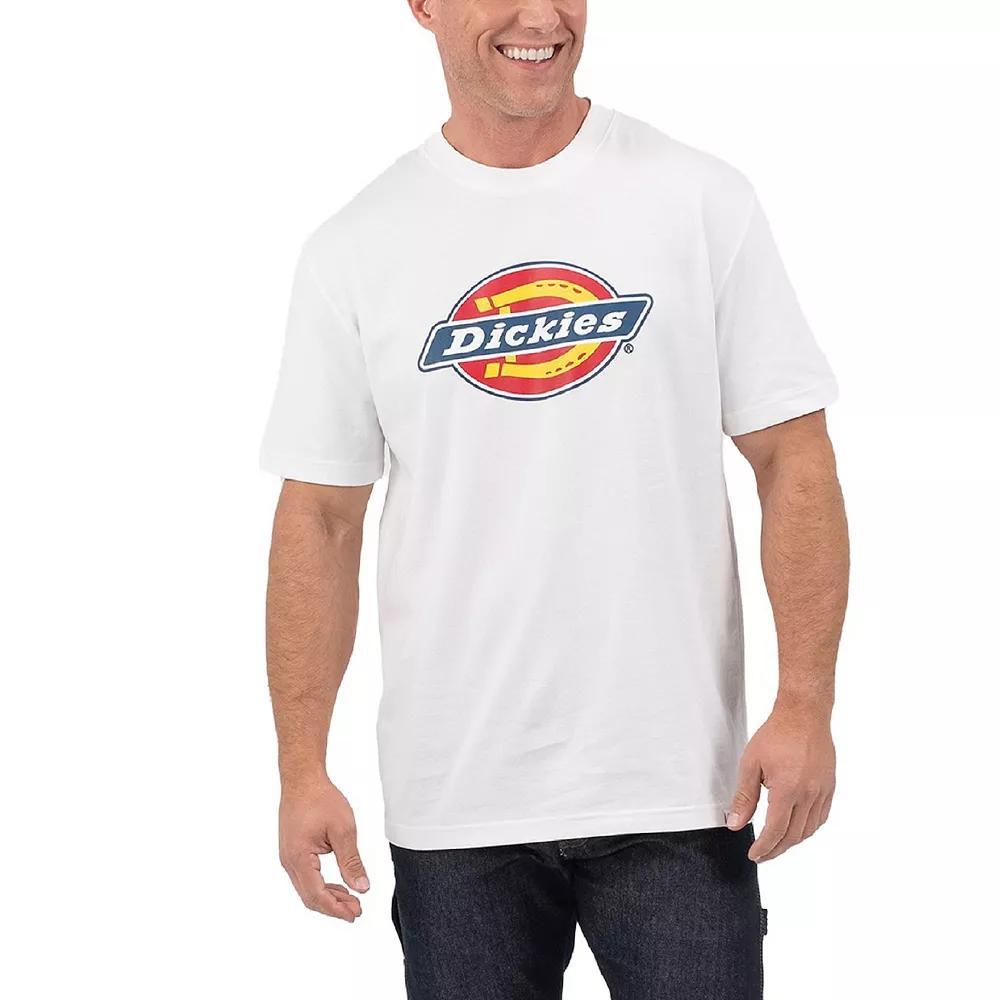 Men's Dickies Tri-Color Logo Graphic Tee, Size: Small, White Product Image