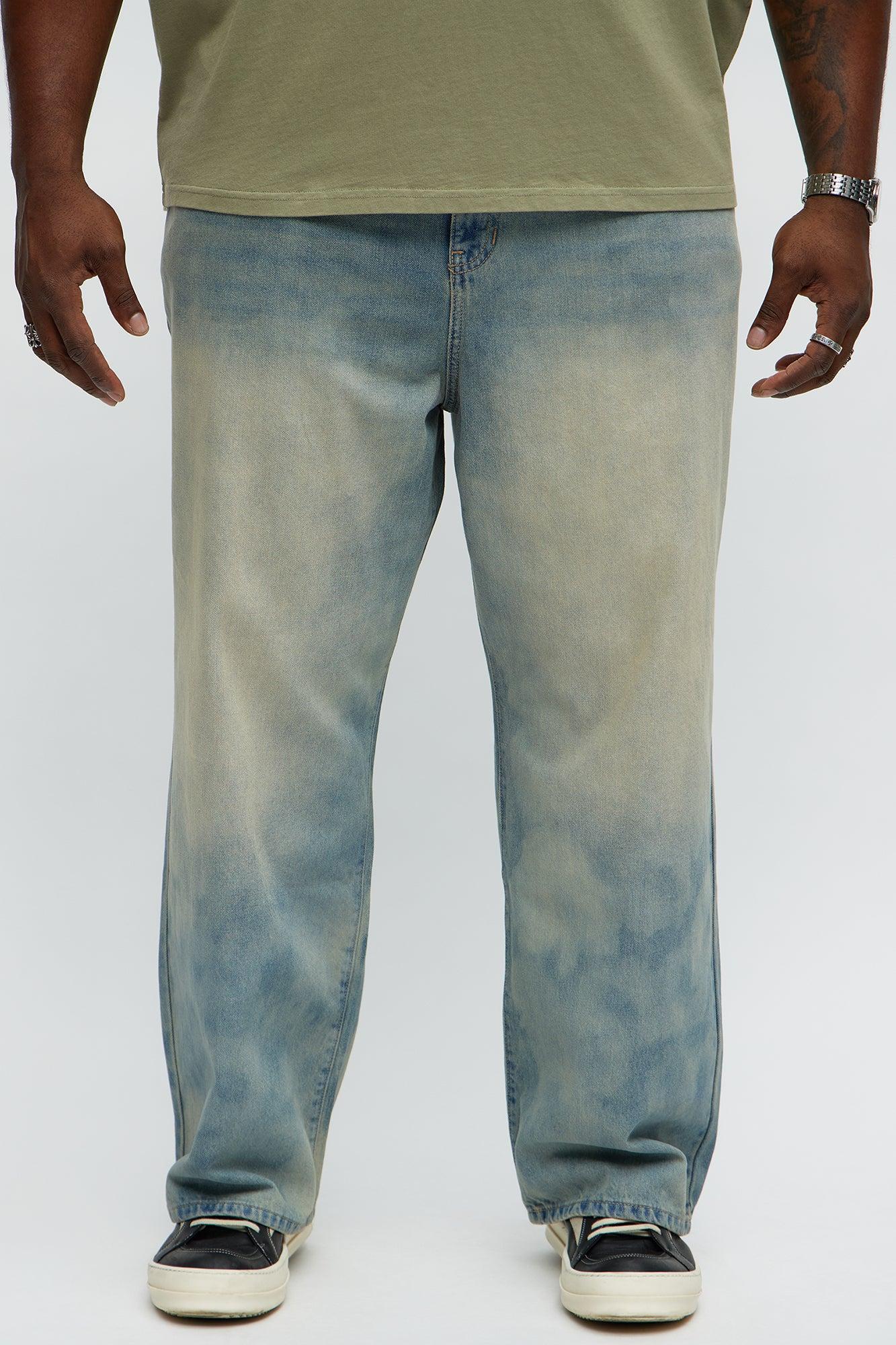Its Giving Cloudy Baggy Jeans - Light Blue Wash Product Image