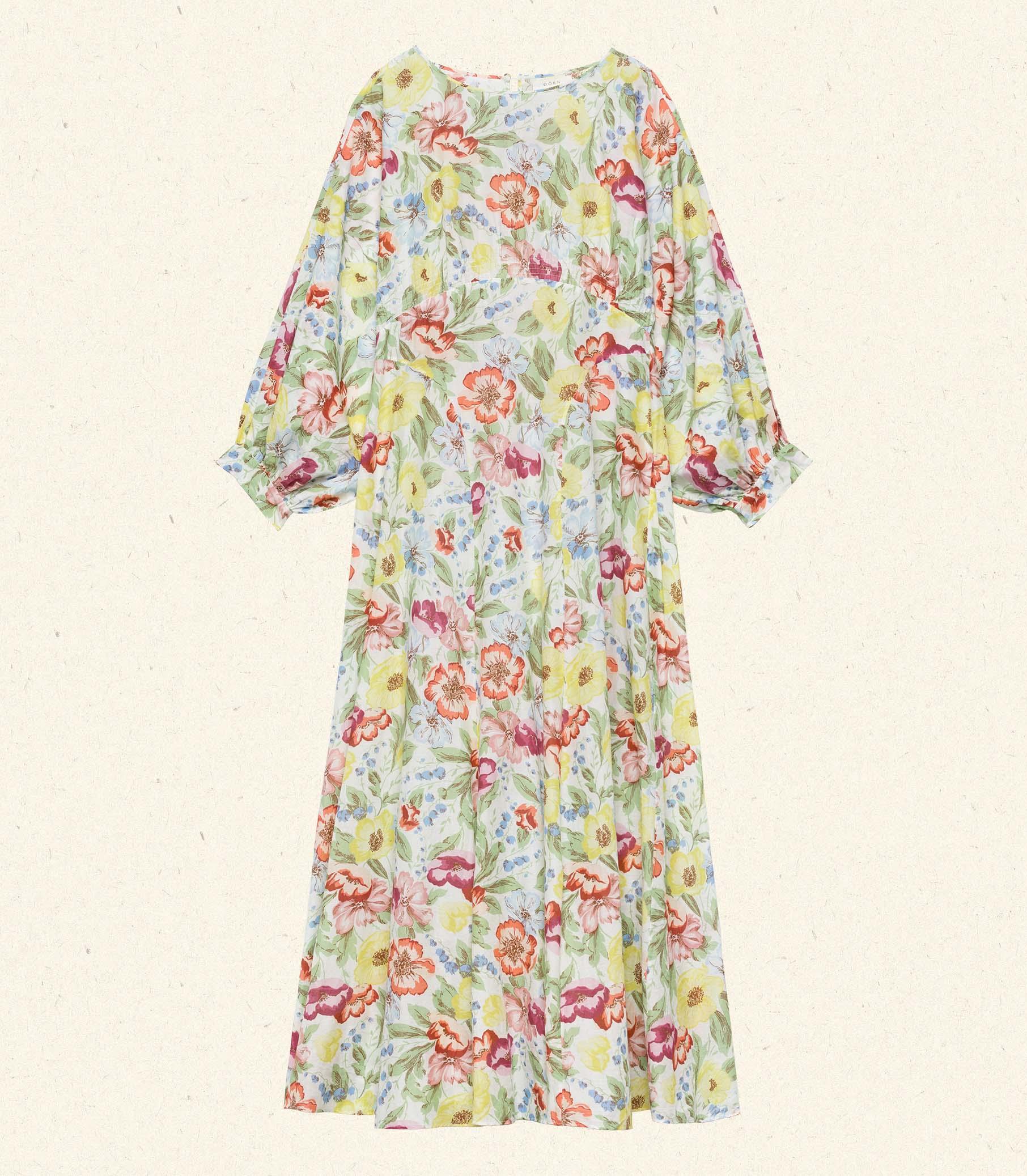 OLIANA DRESS -- BLANC ANEMONE BLOOM Product Image