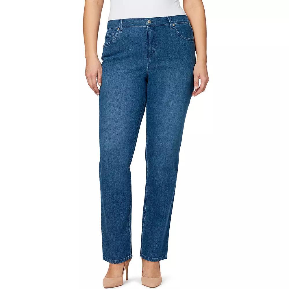 Plus Size Gloria Vanderbilt Amanda Classic Jeans, Women's, Size: 25 - Regular, Rinse Noir Product Image