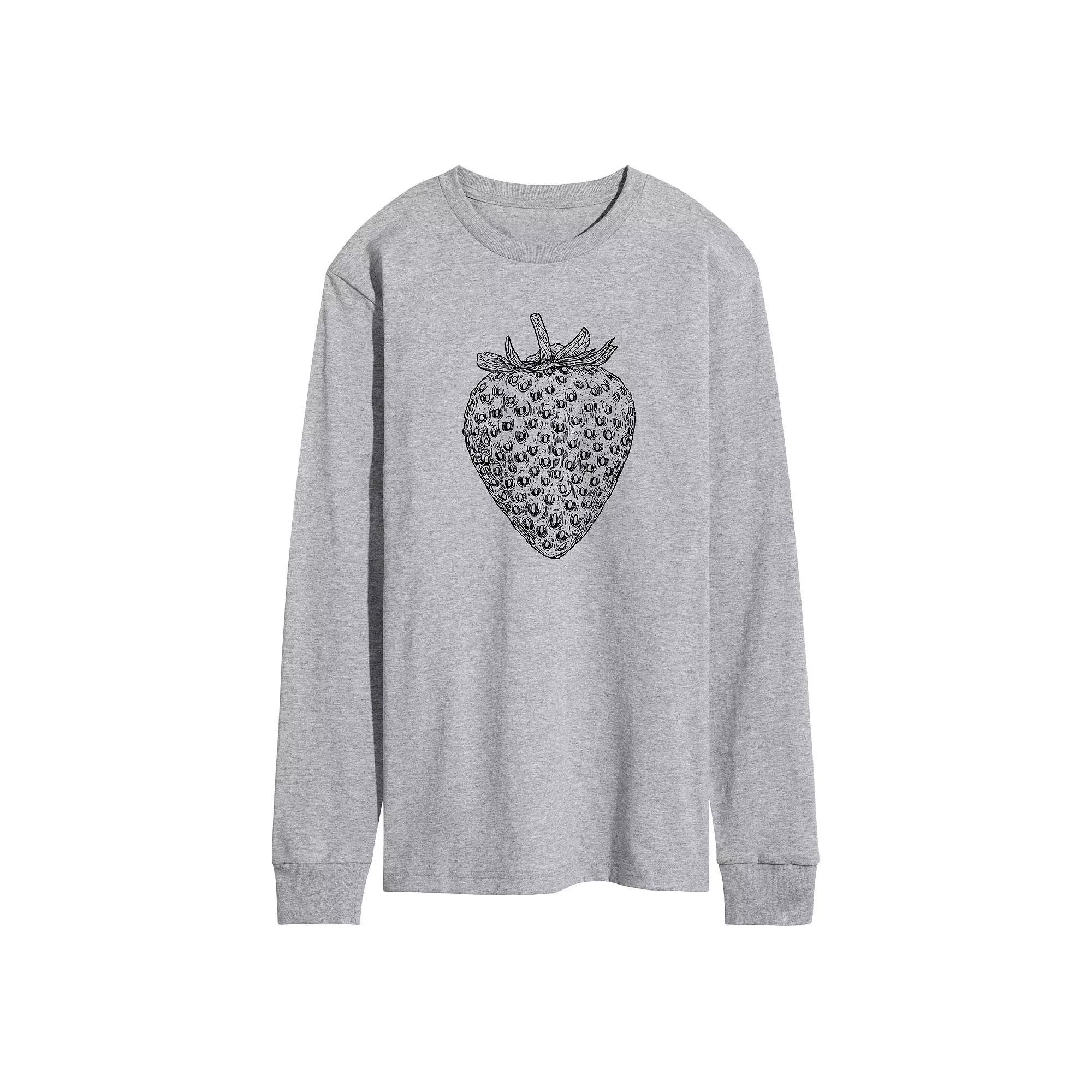 Mens Strawberry Sketch Graphic Tee Product Image