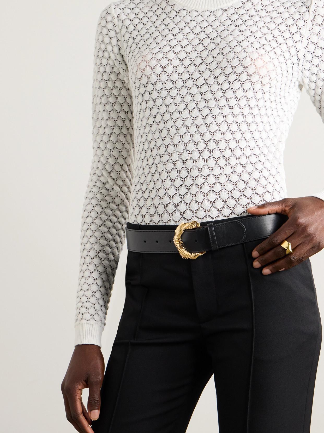 CHLOÉ Leather Belt In Black Product Image