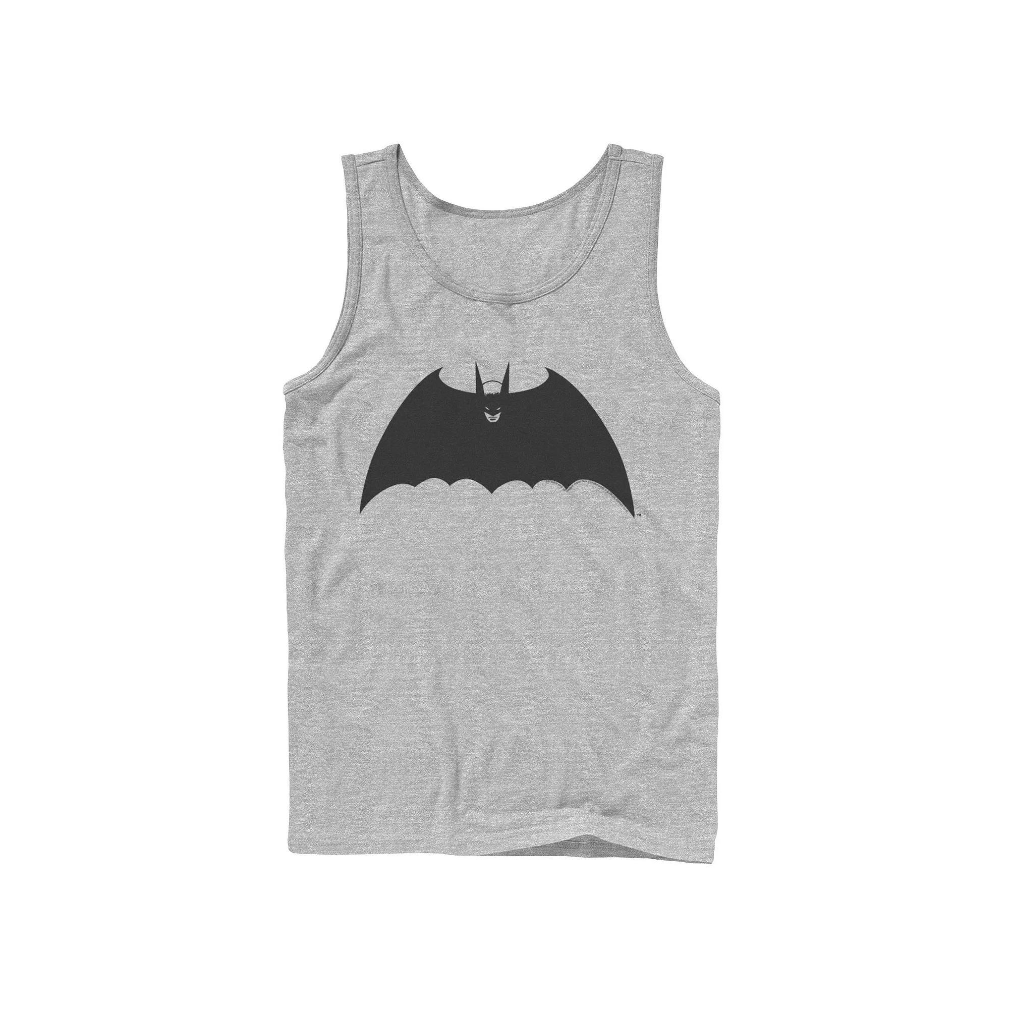 Men's DC Comics Batman Front Portrait Logo Tank Top, Size: Large, Athletic Grey Product Image