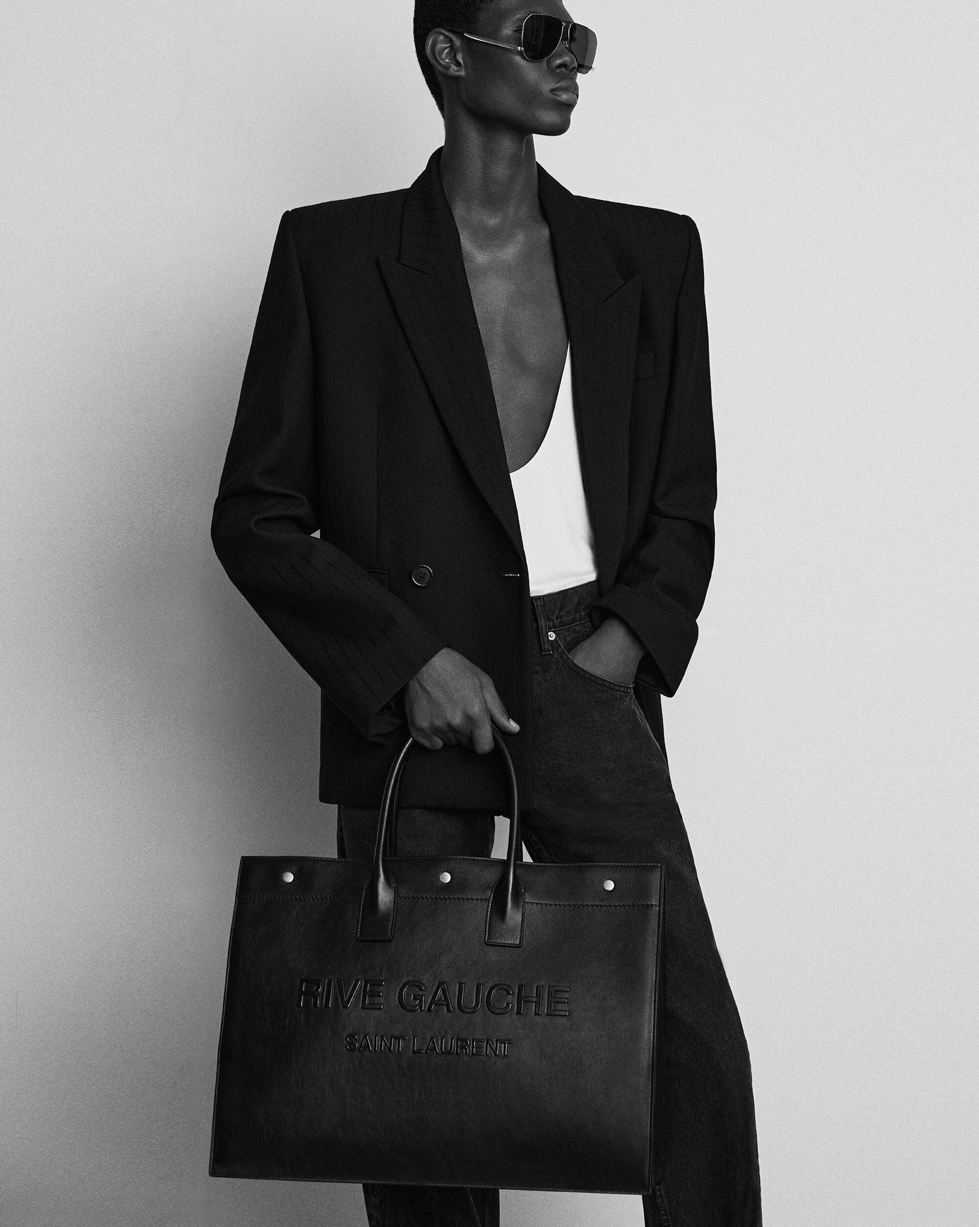 RIVE GAUCHE large tote bag in smooth leather Product Image