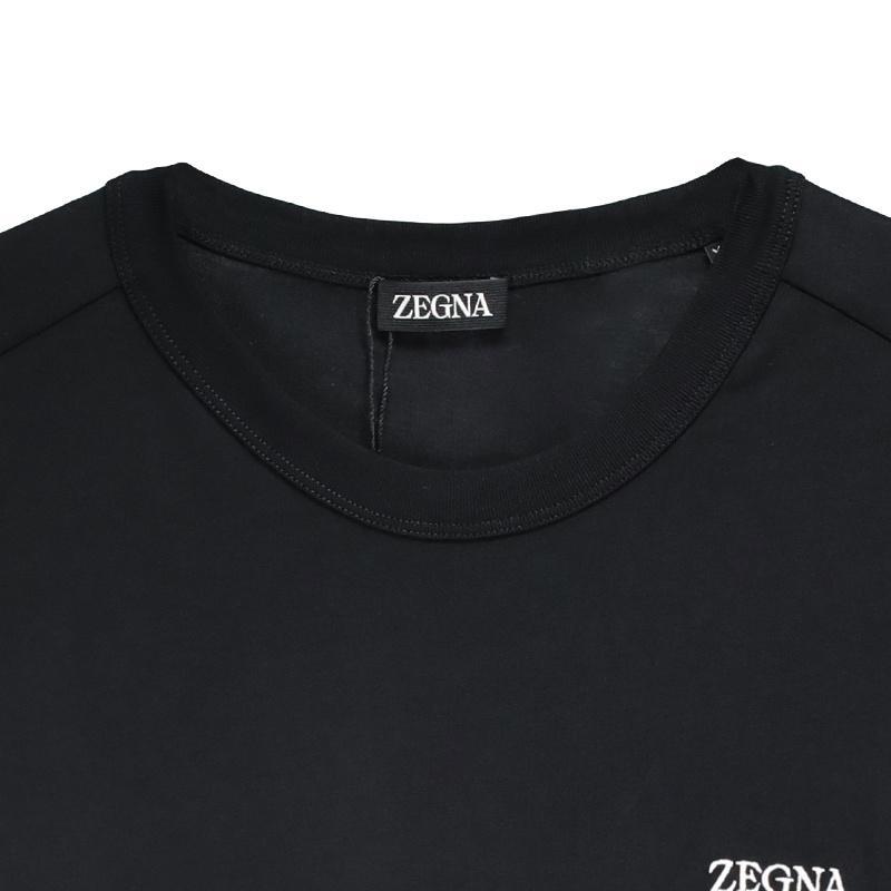 ZEGNA Short-sleeved T-shirt In Black Product Image