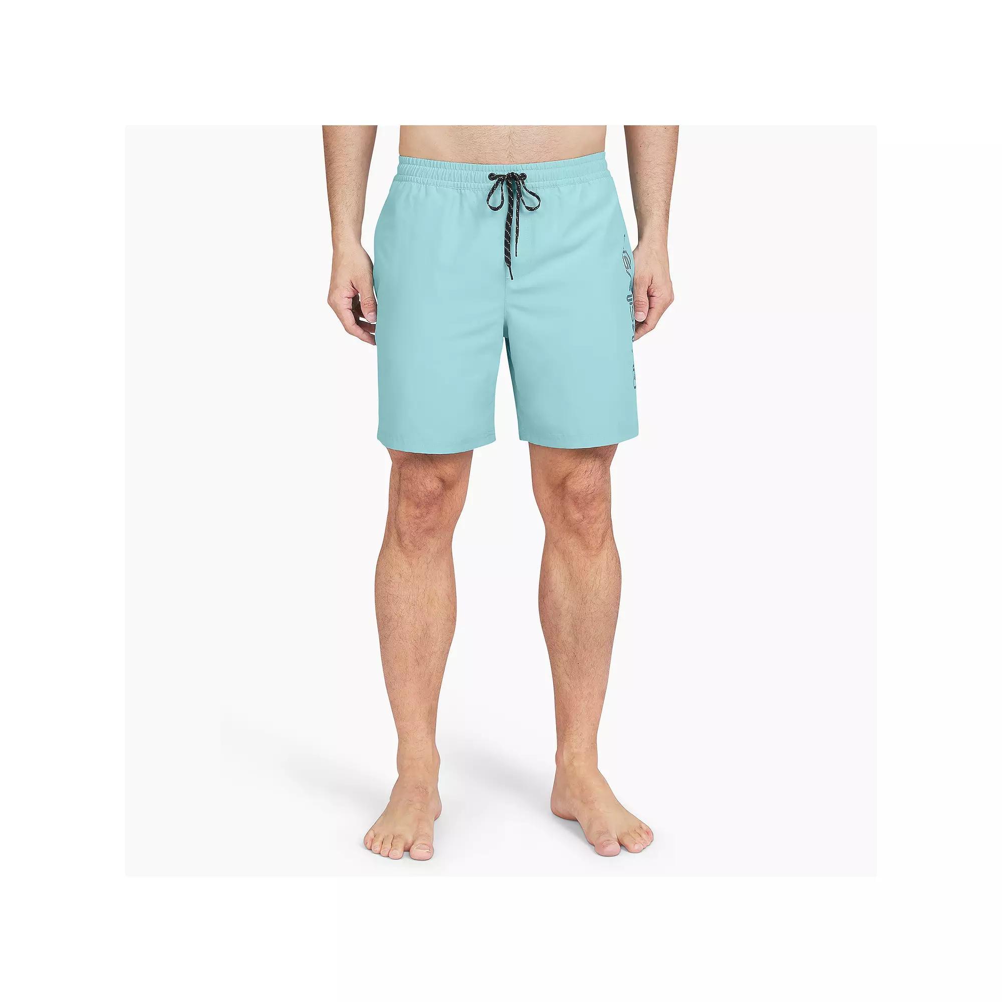 Men's Quiksilver 6.5" Behind the Waves Swim Trunks, Size: Small, Four Leaf Green Product Image