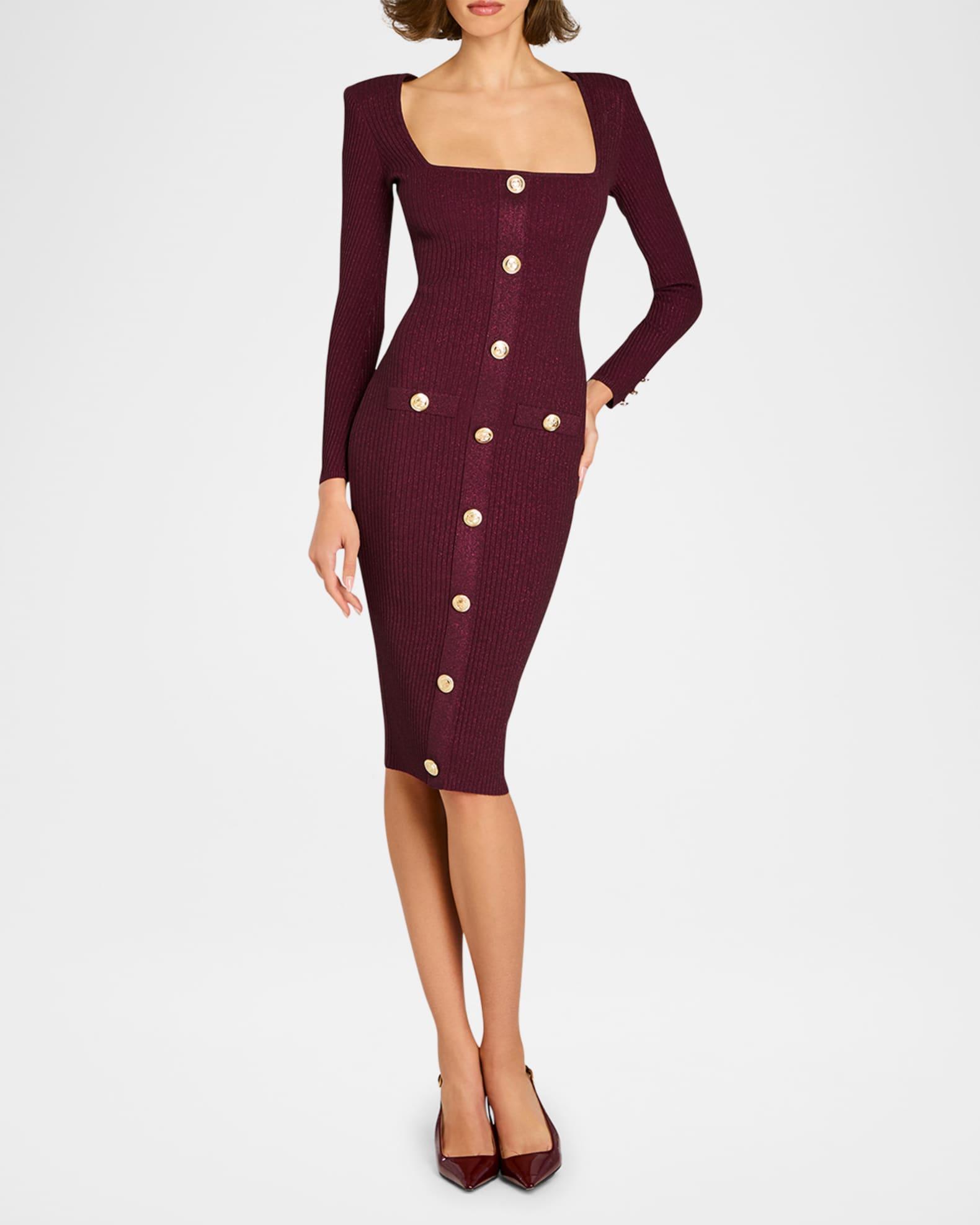Sadelle Sparkly Knit Midi Dress Product Image