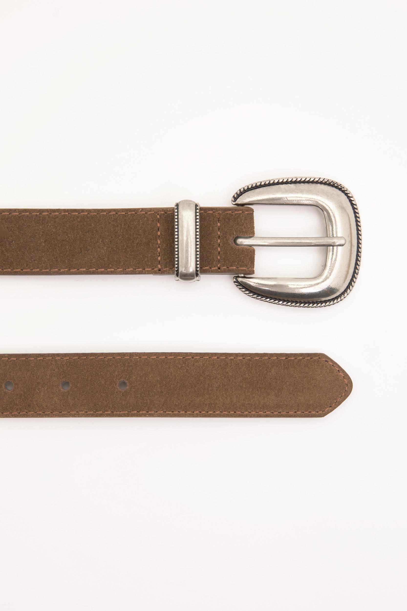 Leather cowboy belt Product Image