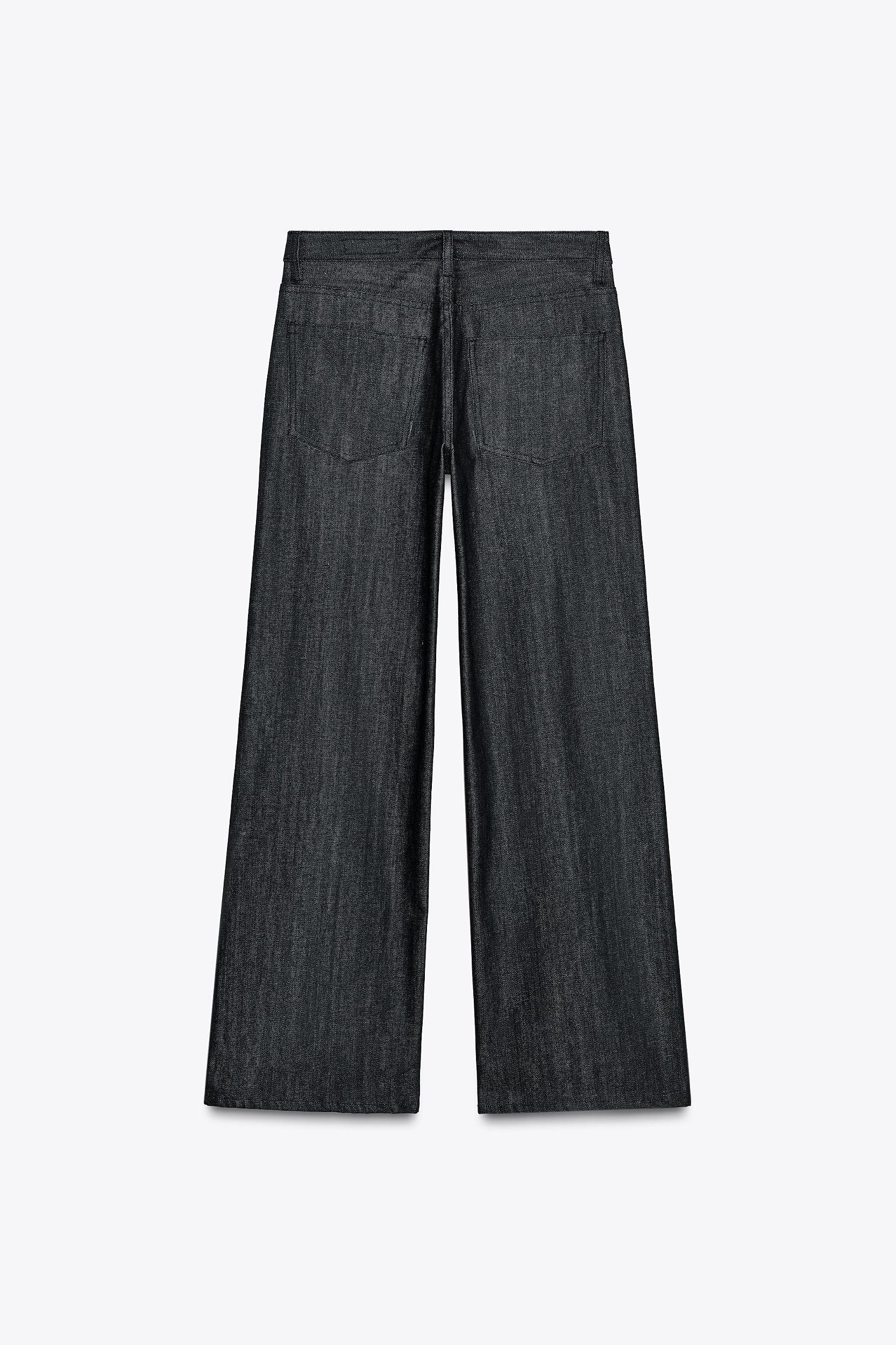 ZW COLLECTION WIDE LEG LOW RISE JEANS Product Image