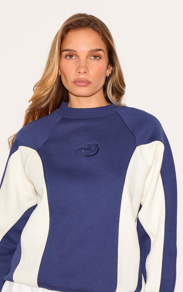 Navy Sport Collective Contrast Binding Sweatshirt Product Image