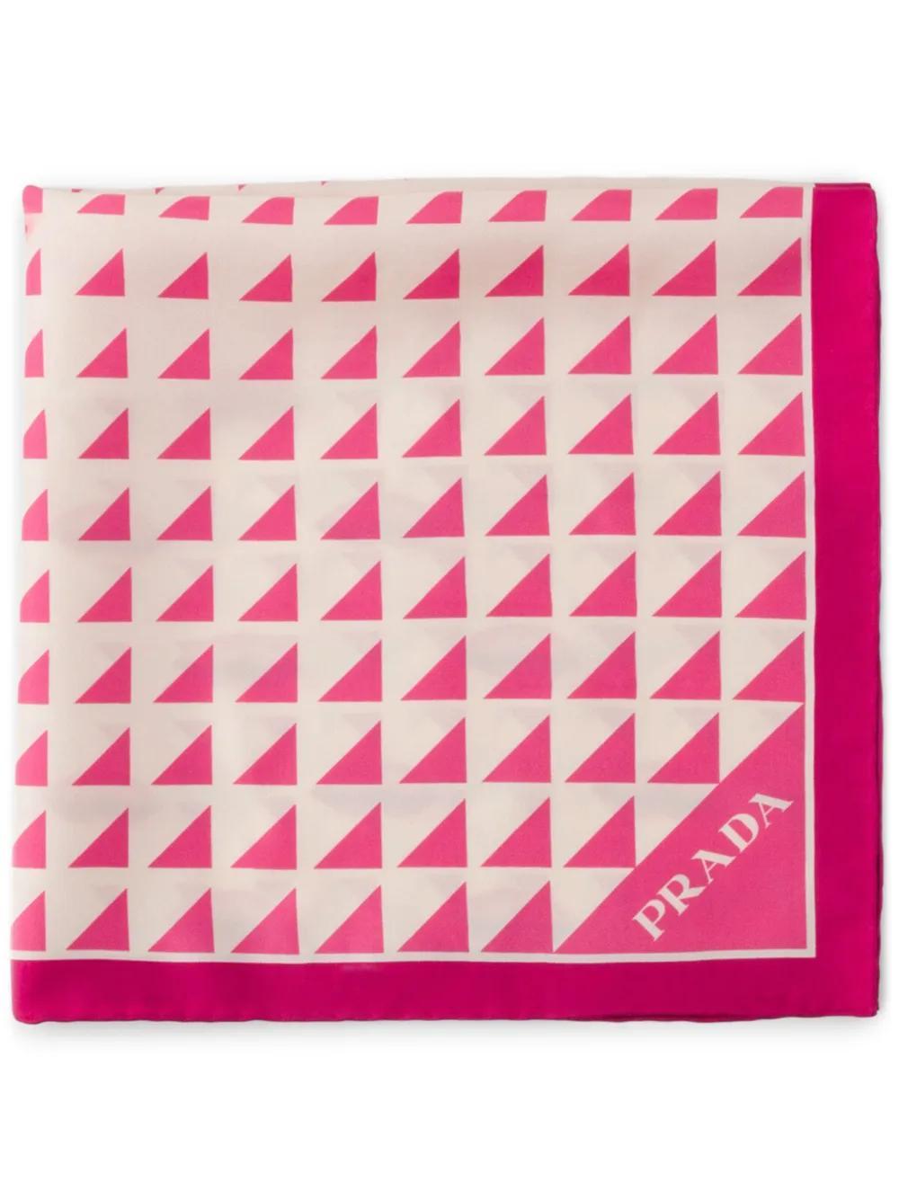 PRADA Silk Scarf In Pink Product Image