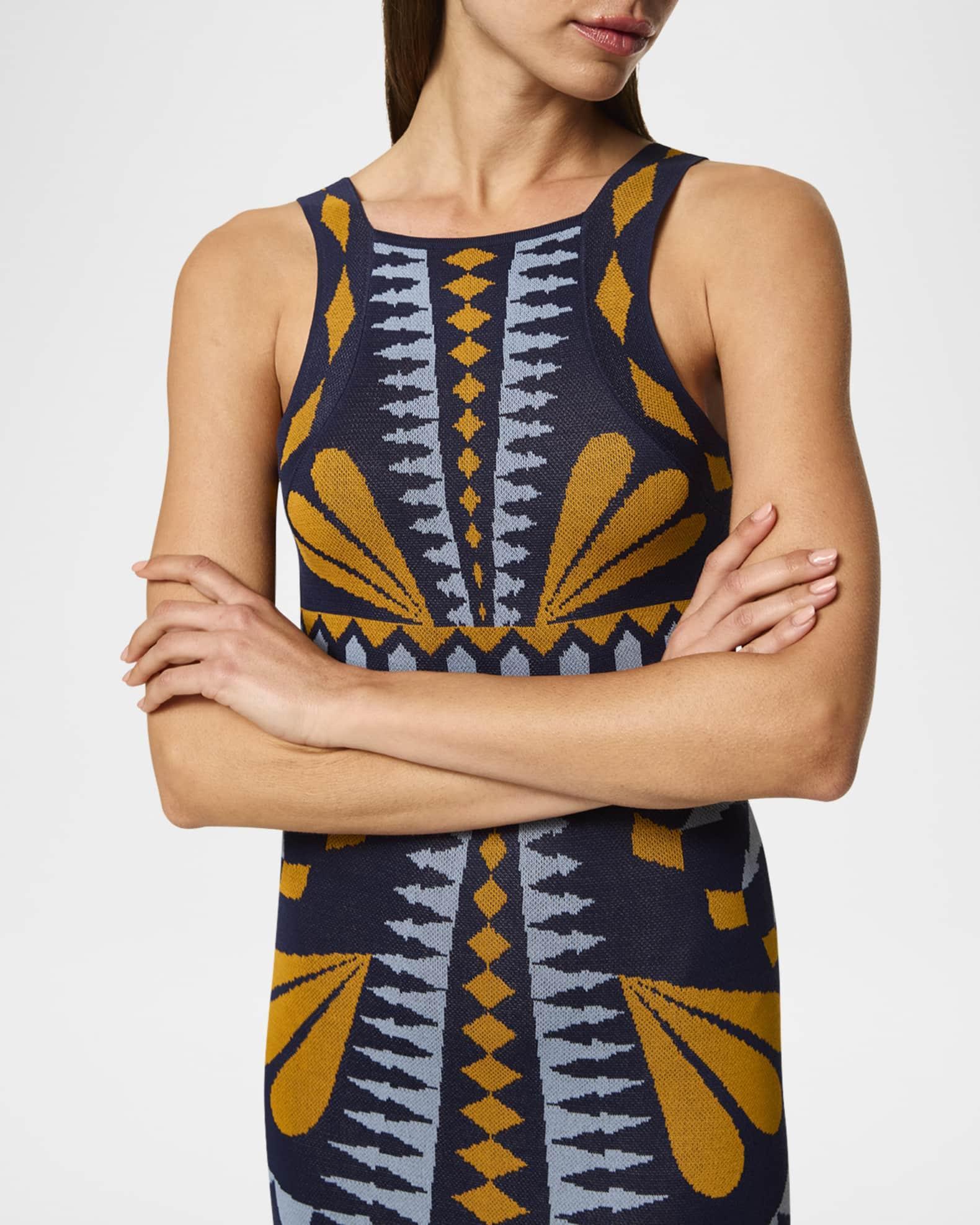 Emery Butterfly Jacquard Knit Midi Dress Product Image