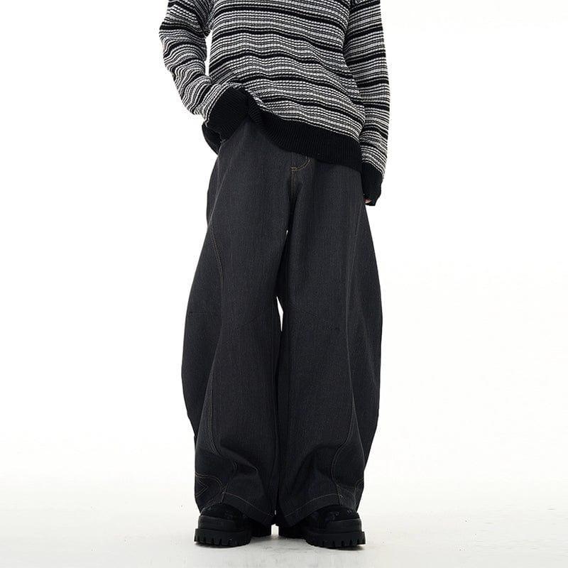 RT No. 11307 UPSIDE DOWN SCIMITAR WIDE DENIM JEANS Product Image
