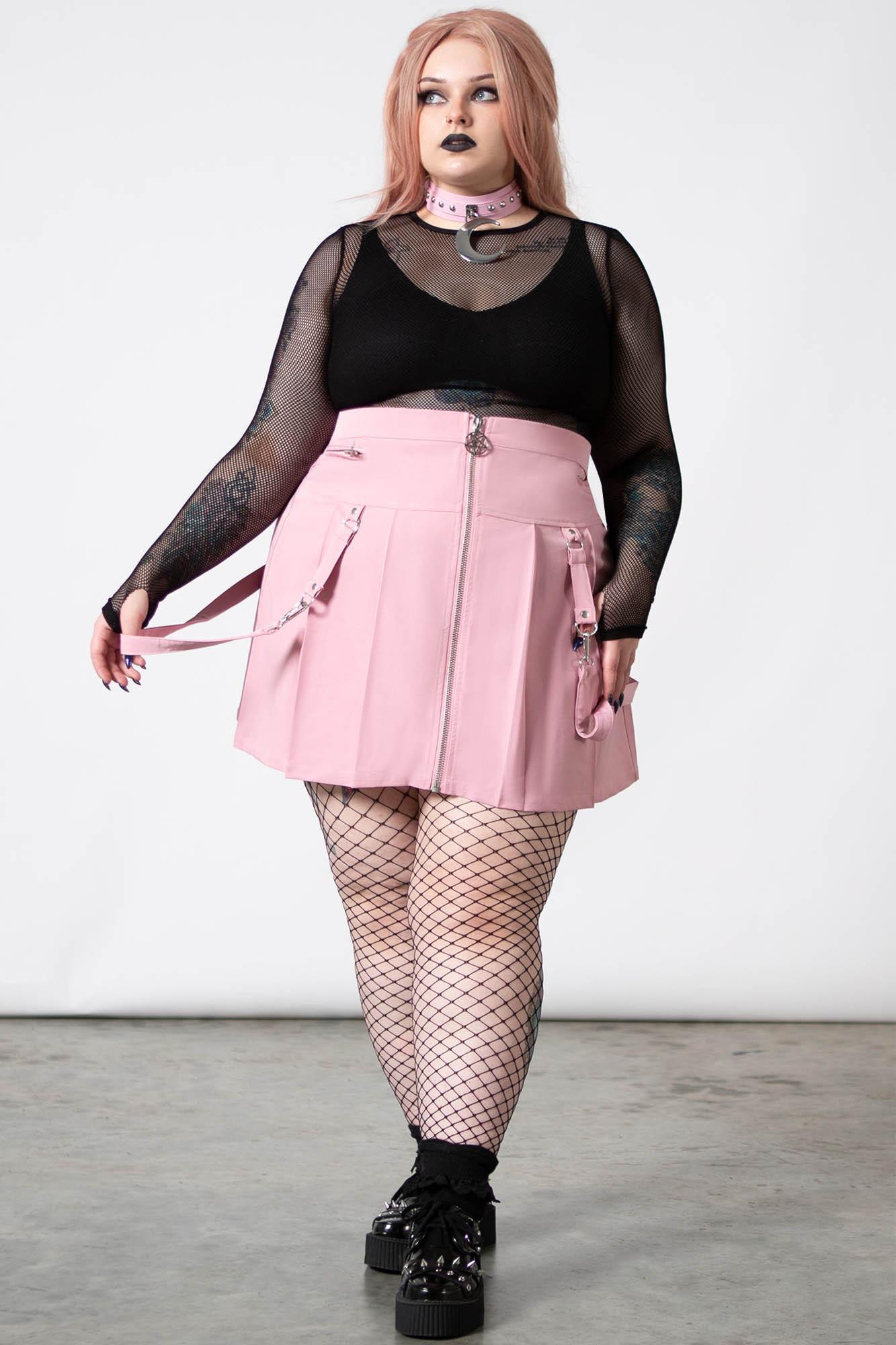 Blaire B*tch Mini Skirt [PASTEL PINK] Female Product Image