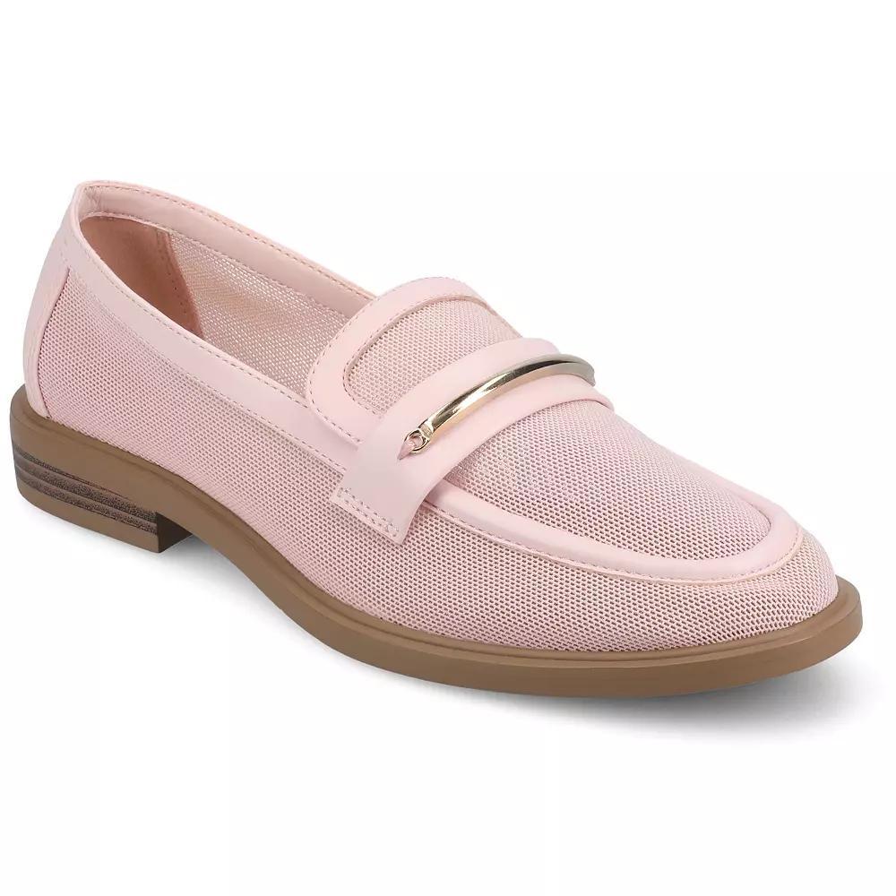 Journee Rainey Womens Slip On Mesh Loafers Product Image