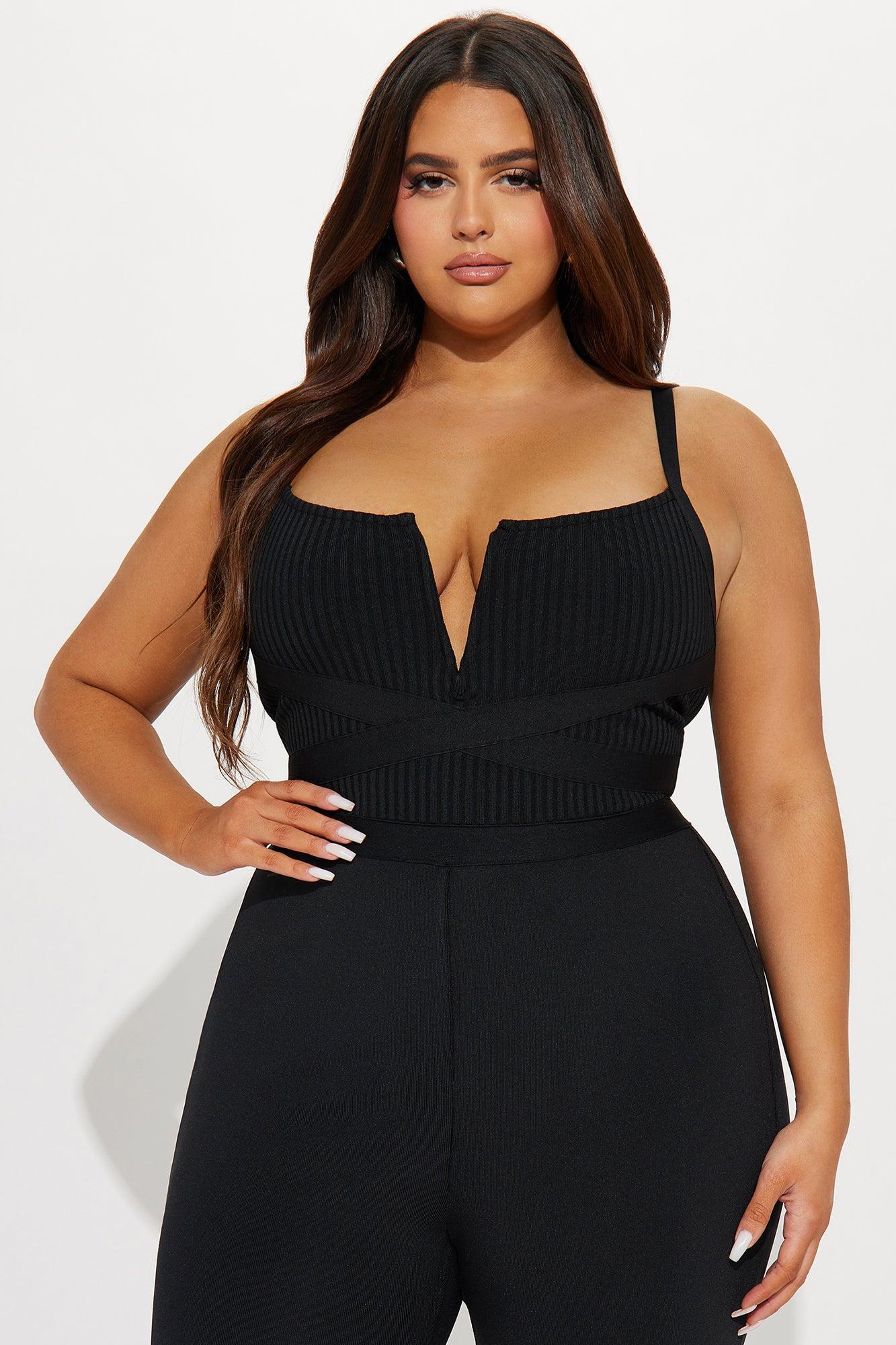 Misty Bandage Jumpsuit - Black Product Image