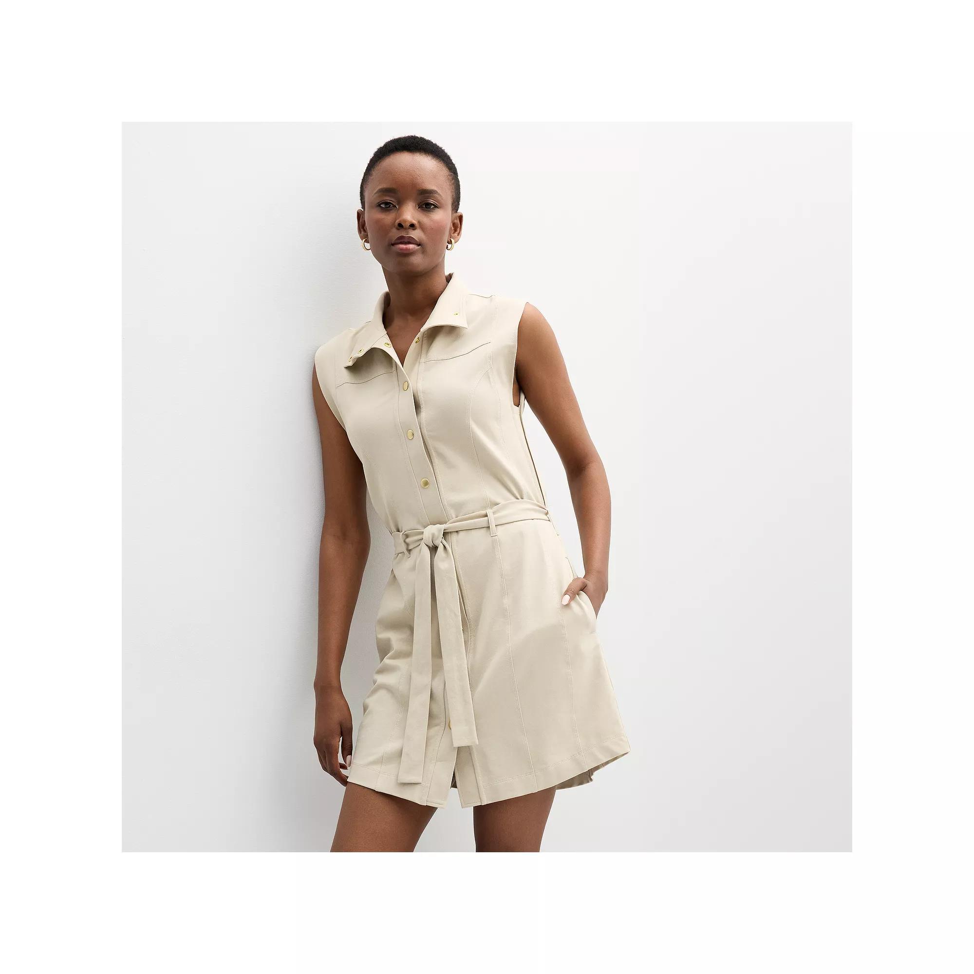 Women's Grey State Snap-Through Dress, Size: Small, Peyote Product Image