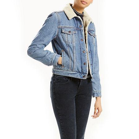 Levi's(r) Womens Original Sherpa Trucker Jacket Black) Women's Coat Product Image
