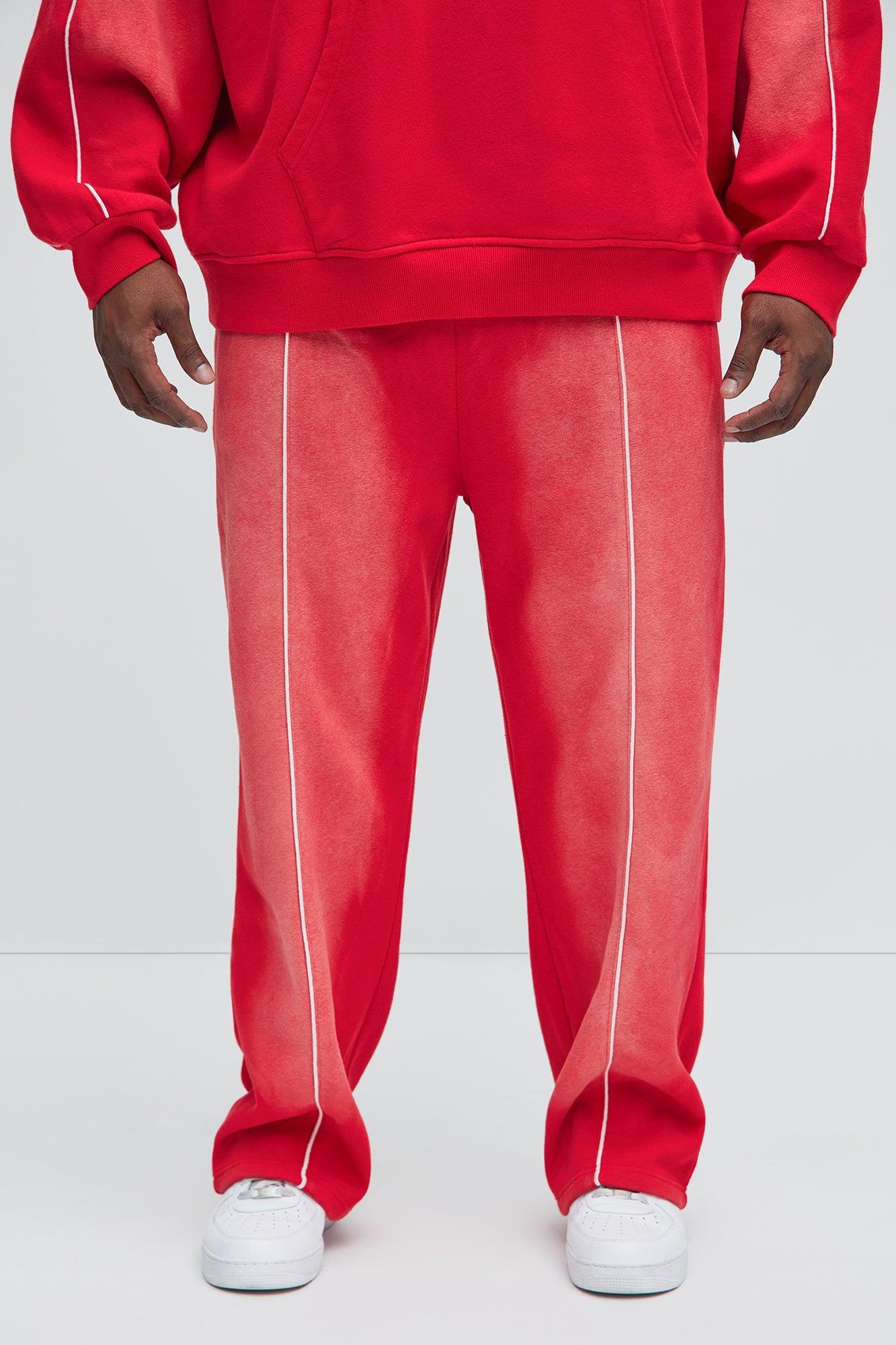 Tyson Just Go With It Straight Sweatpants - Red Product Image
