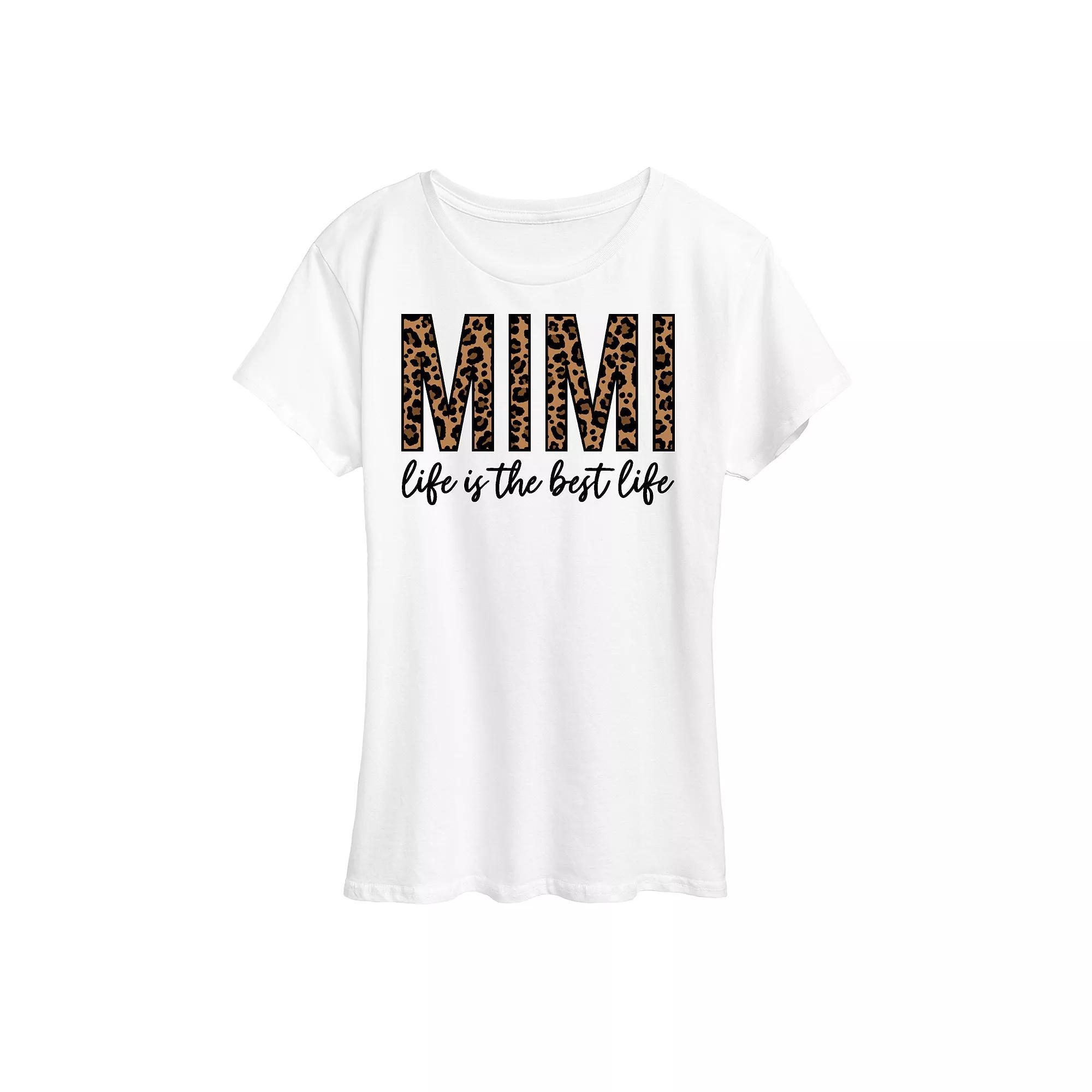 Womens Mimi Life Is The Best Life Graphic Tee Product Image