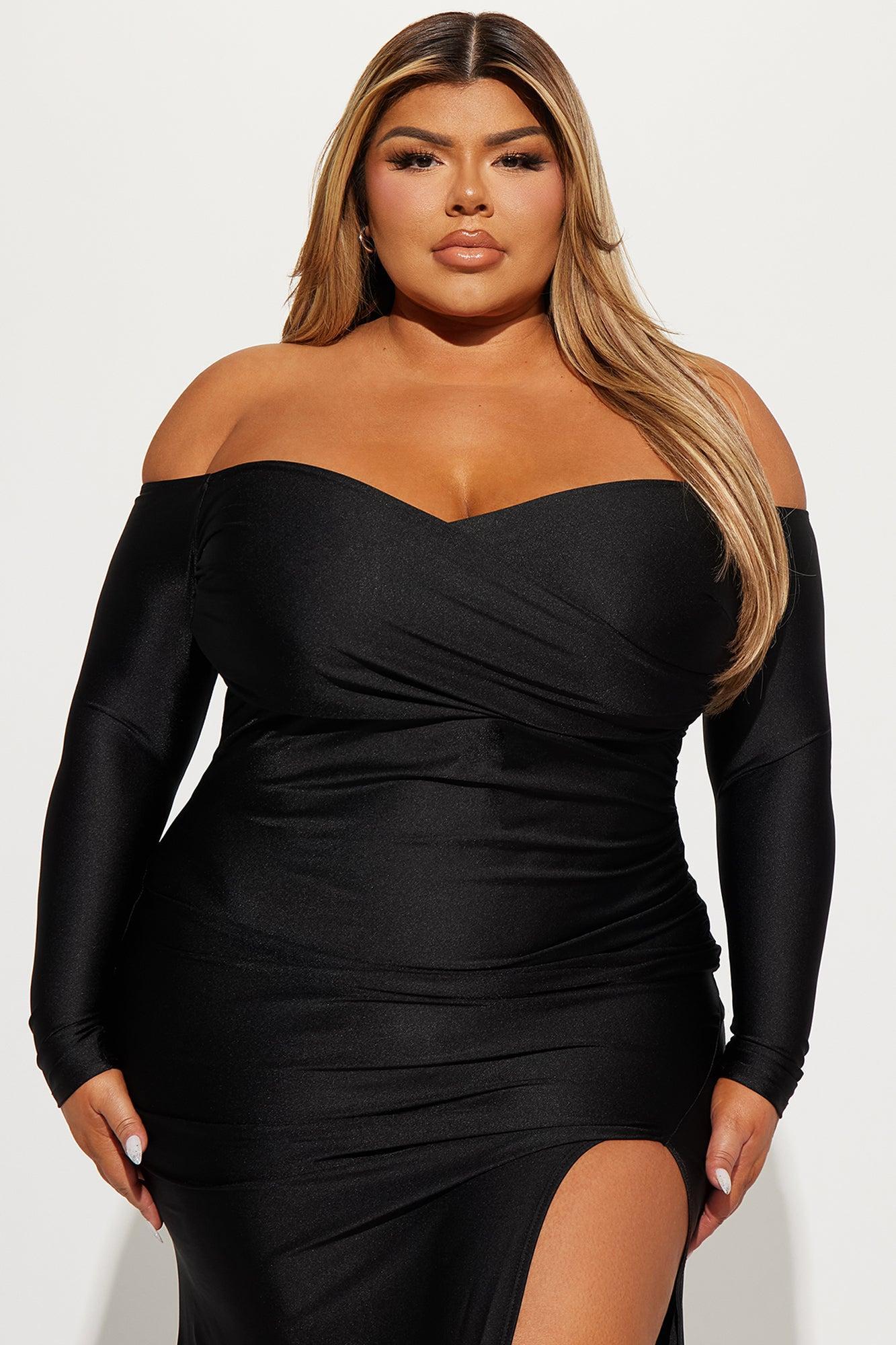 Kellie Tricot Gown - Black Product Image