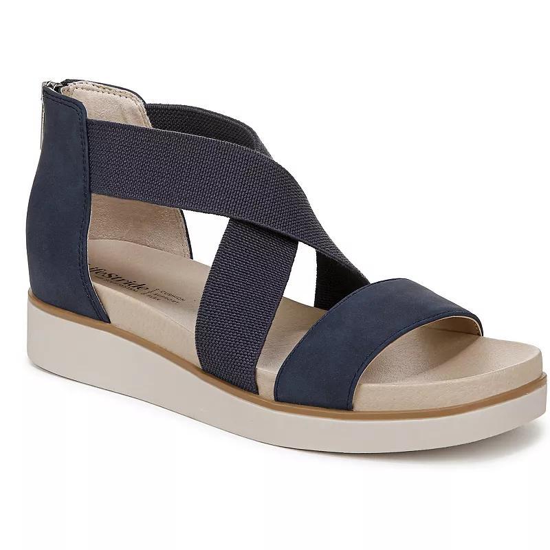 LifeStride Giselle Women's Strappy Platform Sandals, Size: 11 Wide, Lux Blue Product Image
