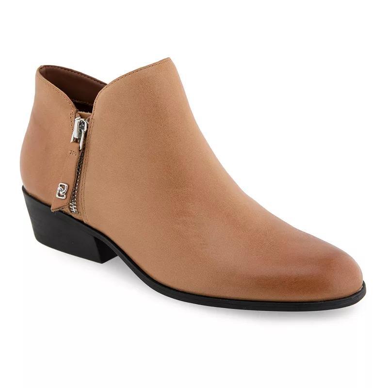 Aerosoles Collaroy Women's Leather Ankle Boots, Size: 7.5, Black Burnished Product Image