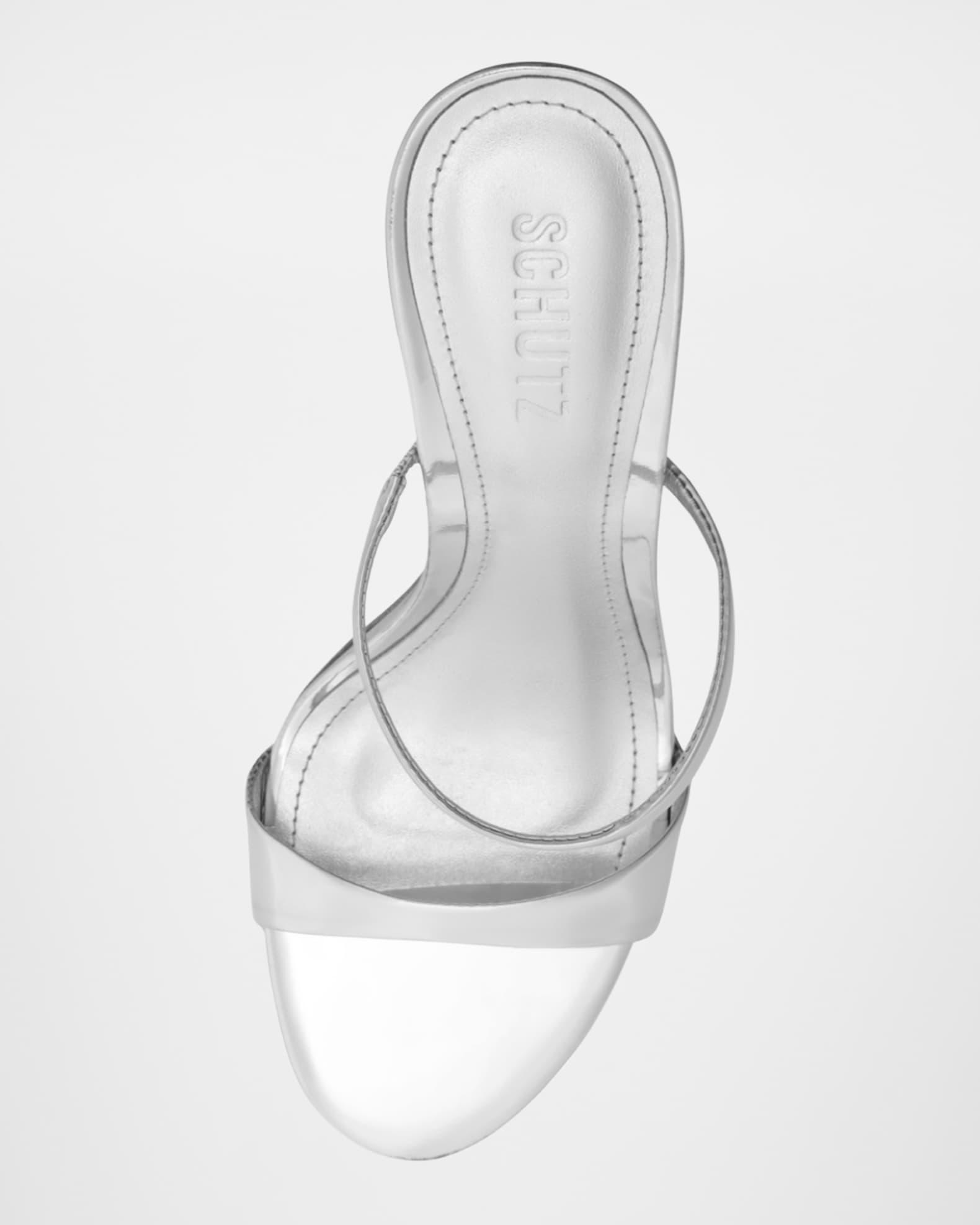 Jessica Leather Stiletto Mule Sandals Product Image