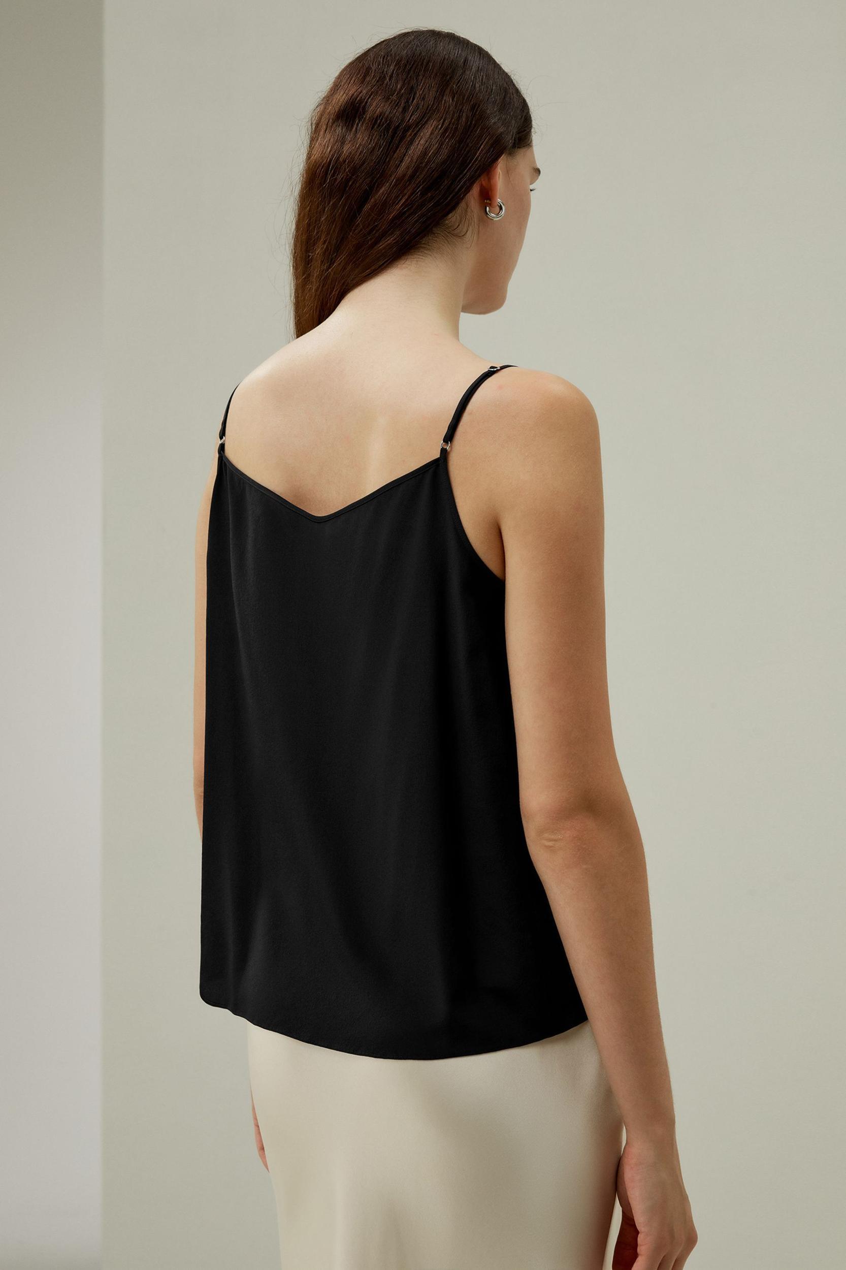 Thin-Strap Crêpe de Chine Cami Product Image