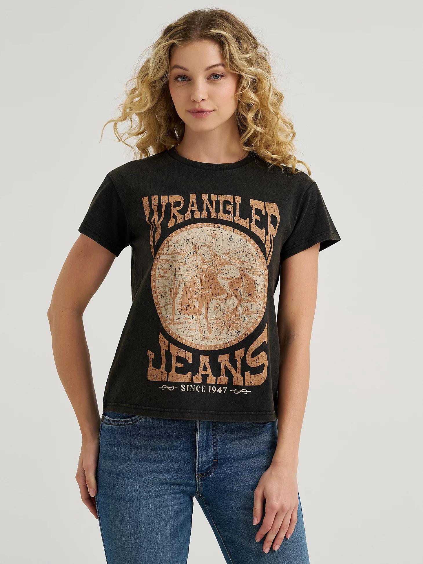 Men's Wrangler Back Graphic T-Shirt in Pale Gold Product Image