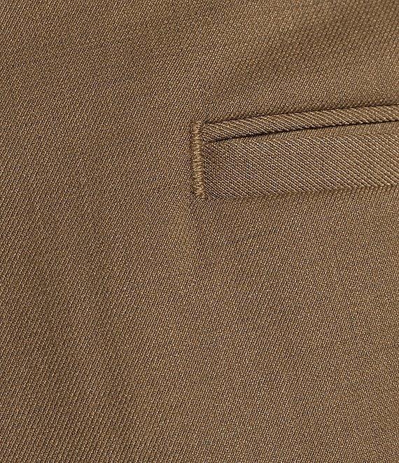 Roundtree & Yorke TravelSmart Luxury Gabardine Ultimate Comfort Classic Fit Non-Iron Flat Front Dress Pants Product Image
