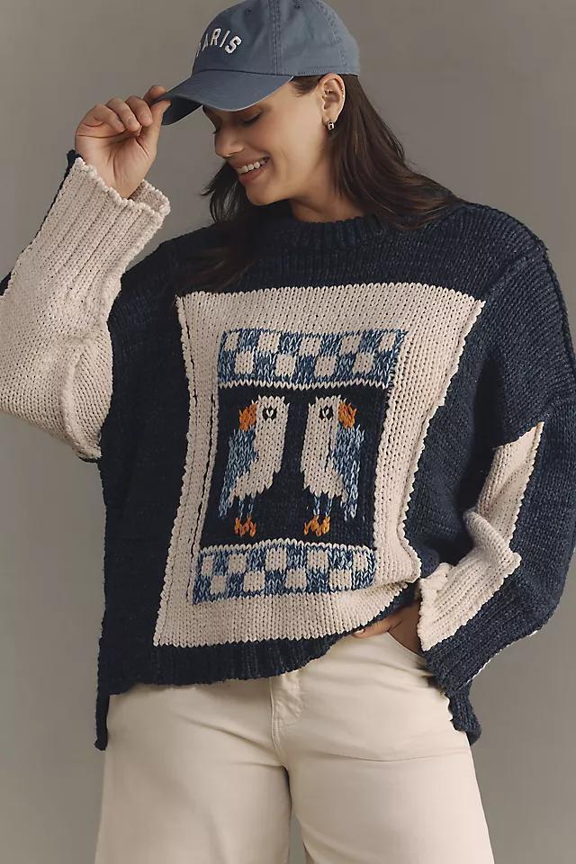 Pilcro Chunky Crew-Neck Sweater Product Image