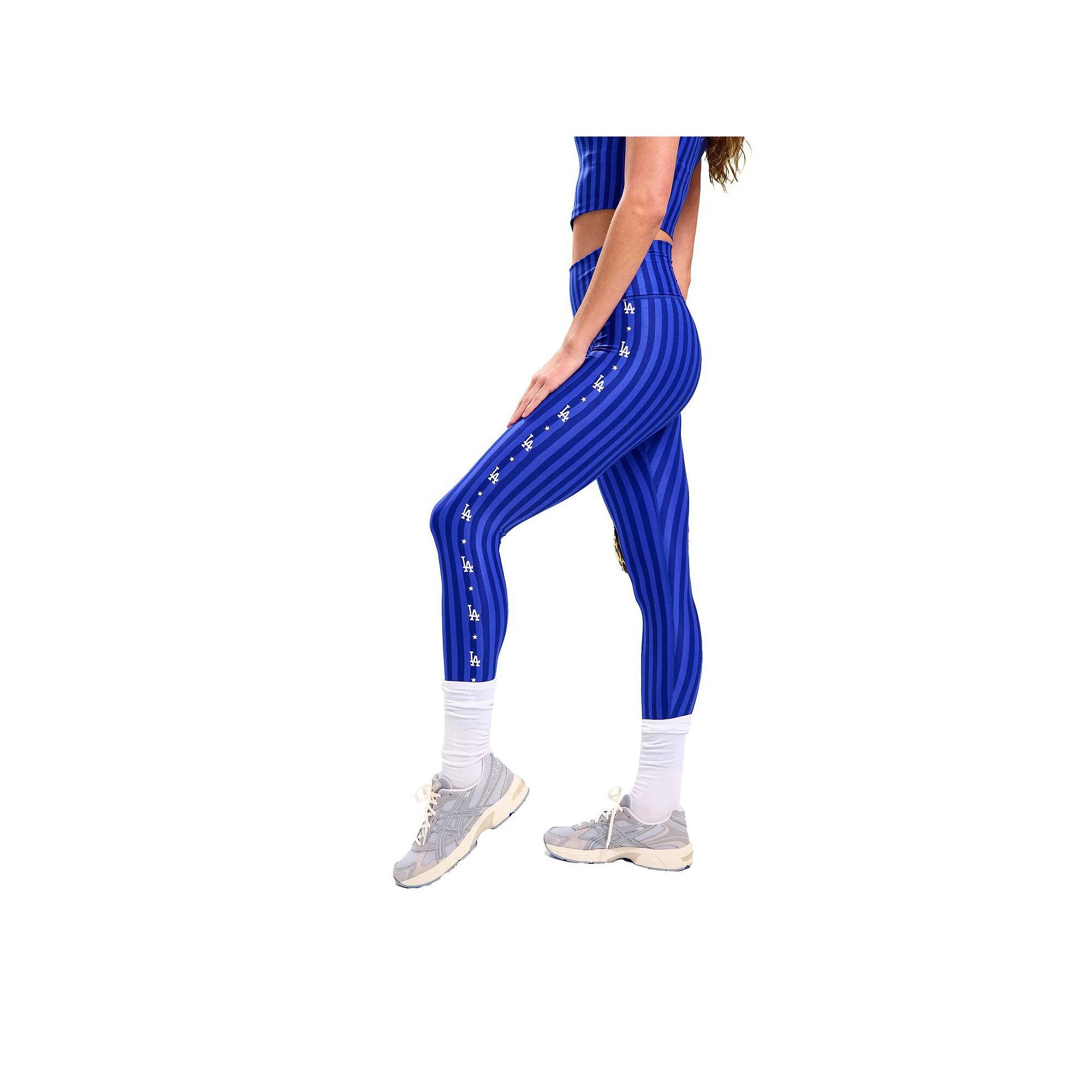 Women's Terez Royal Los Angeles Dodgers TLC Printed Leggings, Size: Large, Blue Product Image