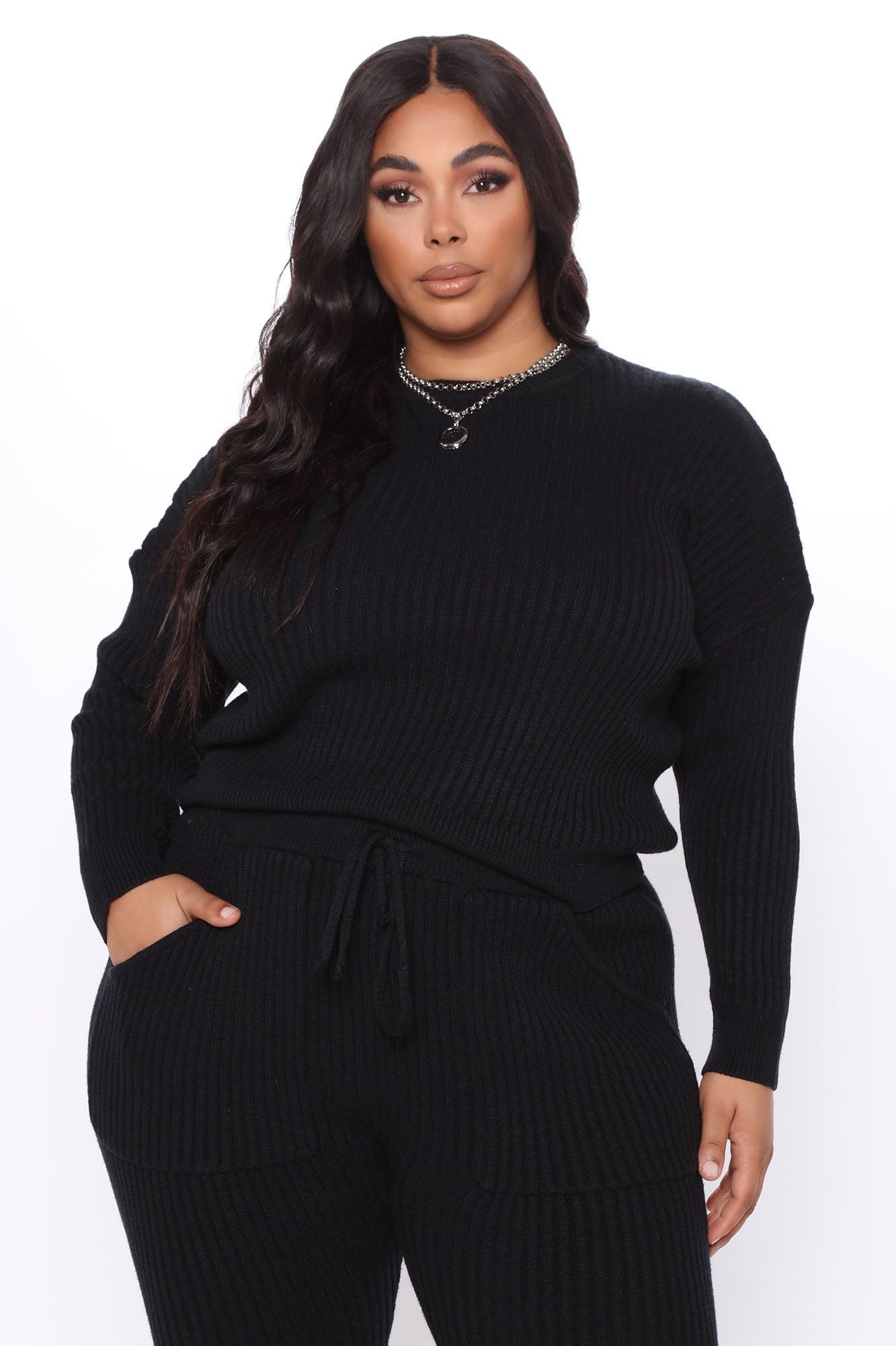 Cozy Nights Pant Set - Black Product Image