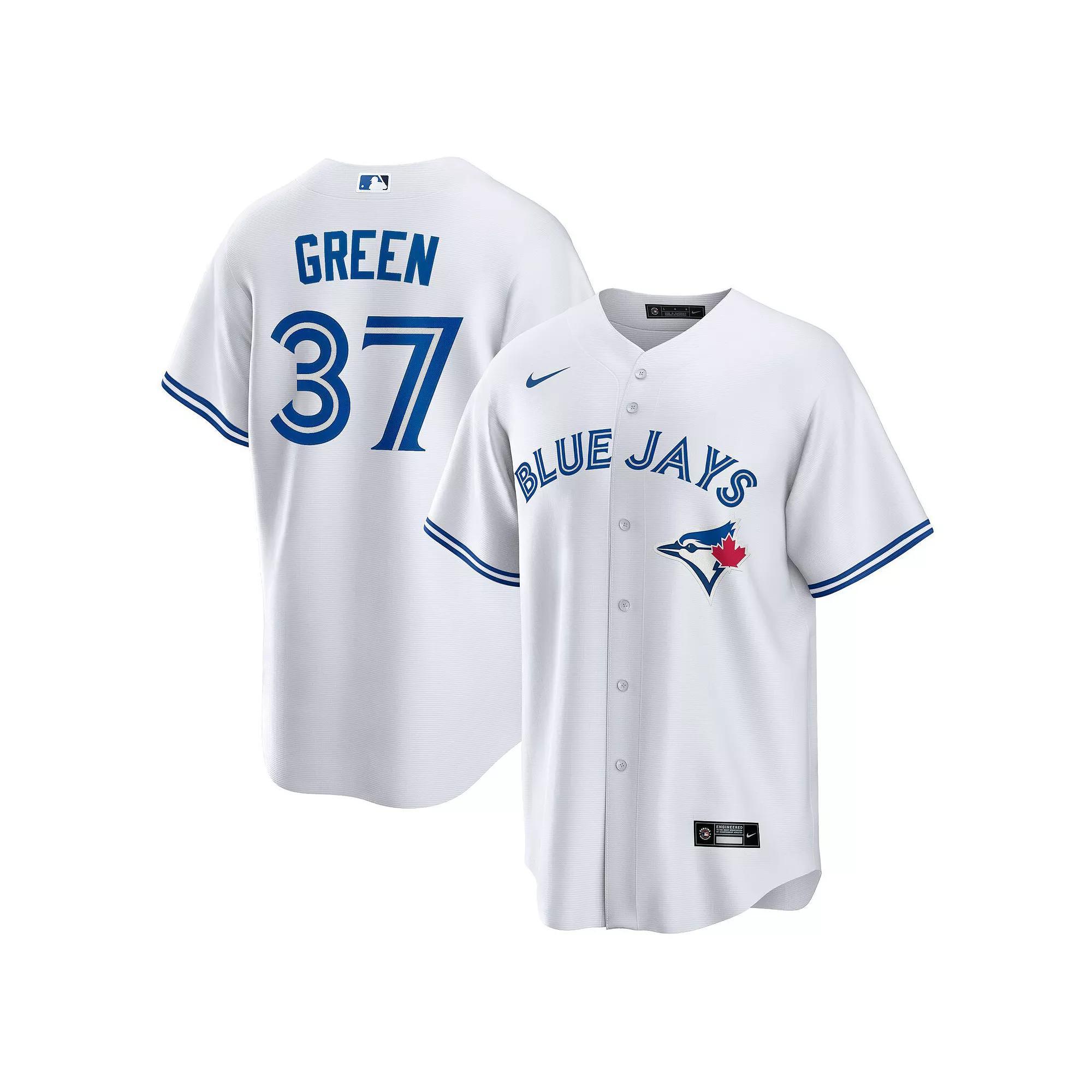 Men's Nike Chad Green White Toronto Blue Jays Home Replica Player Jersey, Size: Large, Jay White Product Image