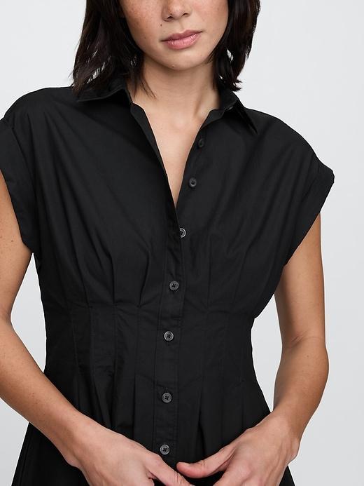 Poplin Midi Shirtdress Product Image