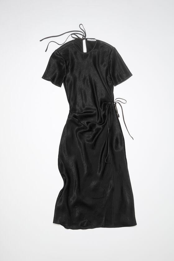 Satin wrap dress Product Image
