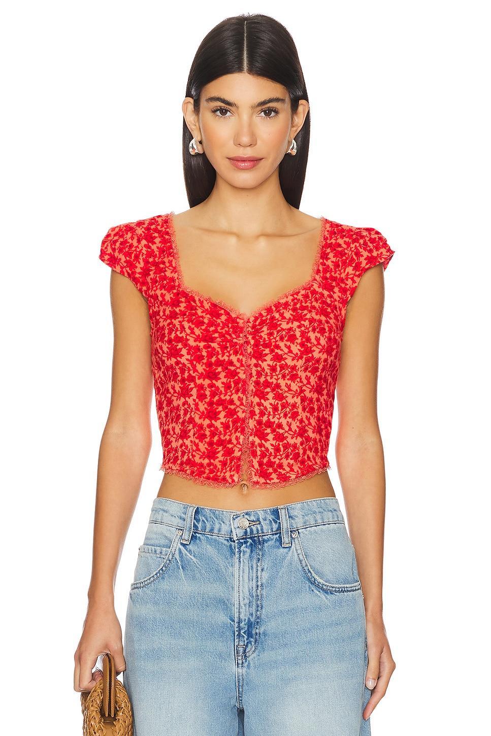 Faye Printed Top Free People Product Image