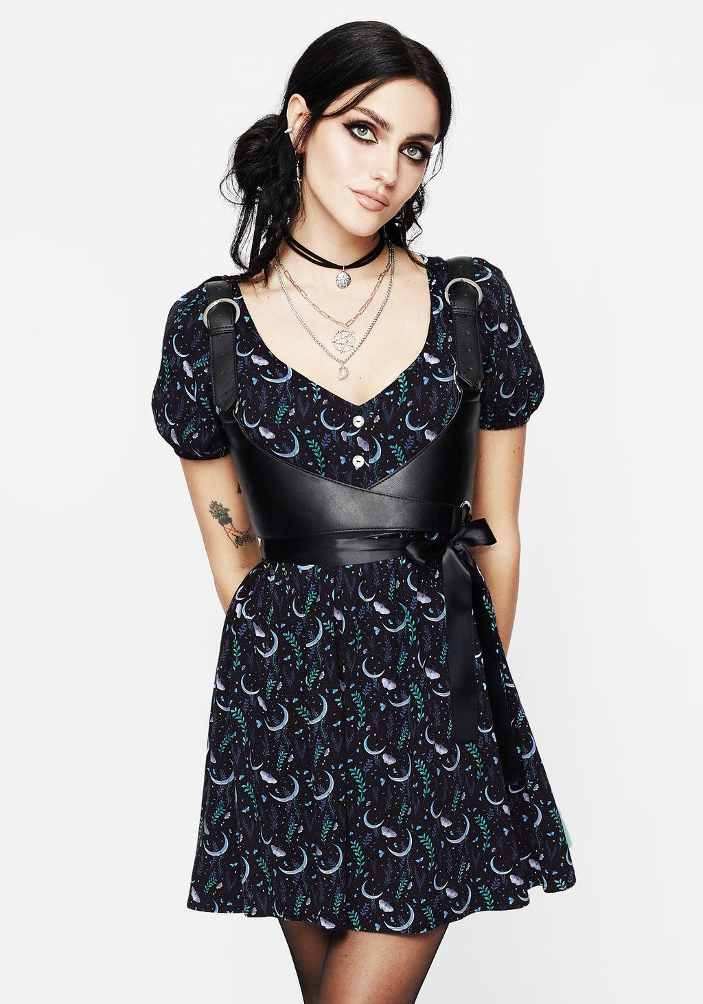 Diana Moon Moth Mini Dress Product Image
