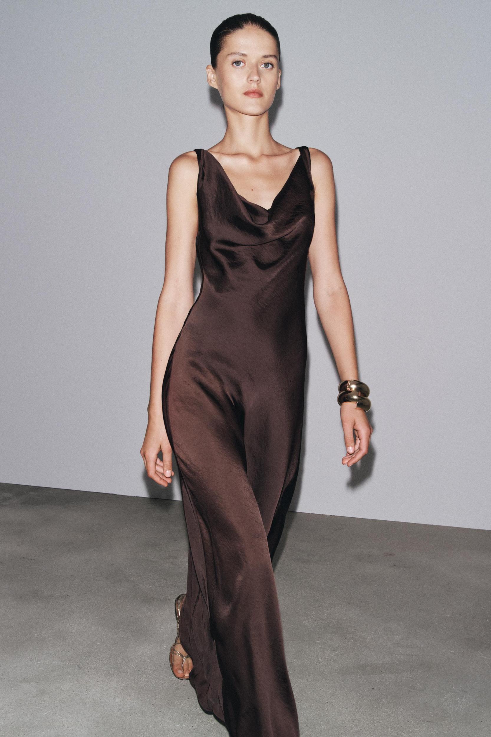 ZW COLLECTION SATIN LONG DRESS Product Image