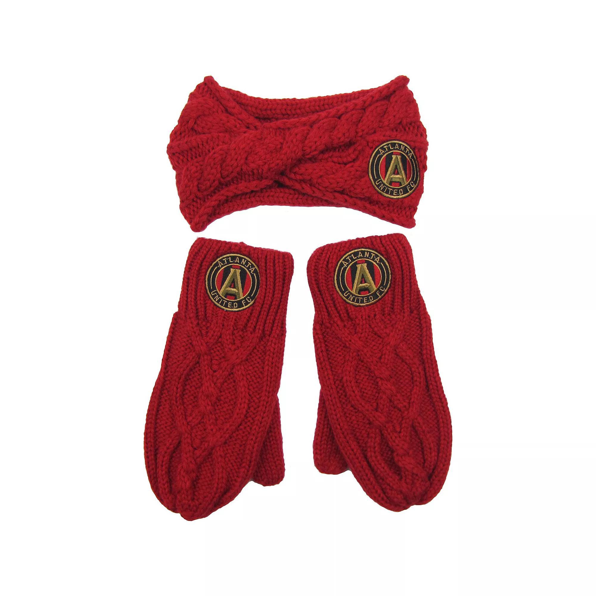 Women's ZooZatz Atlanta United FC Headband & Mittens Set, Atu Red Product Image