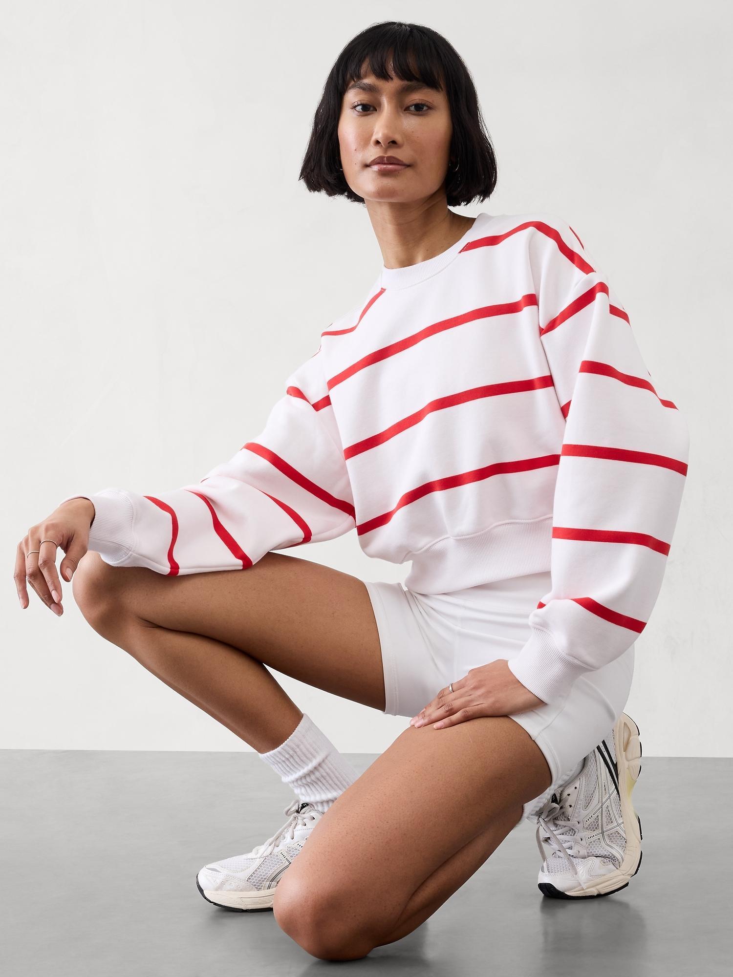 Heavyweight Terry Crop Crew Sweatshirt Product Image