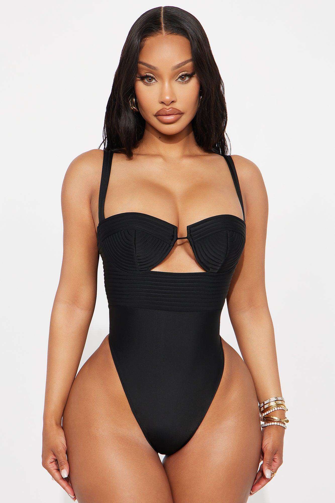 Fae Cut Out Bodysuit - Black Female Product Image