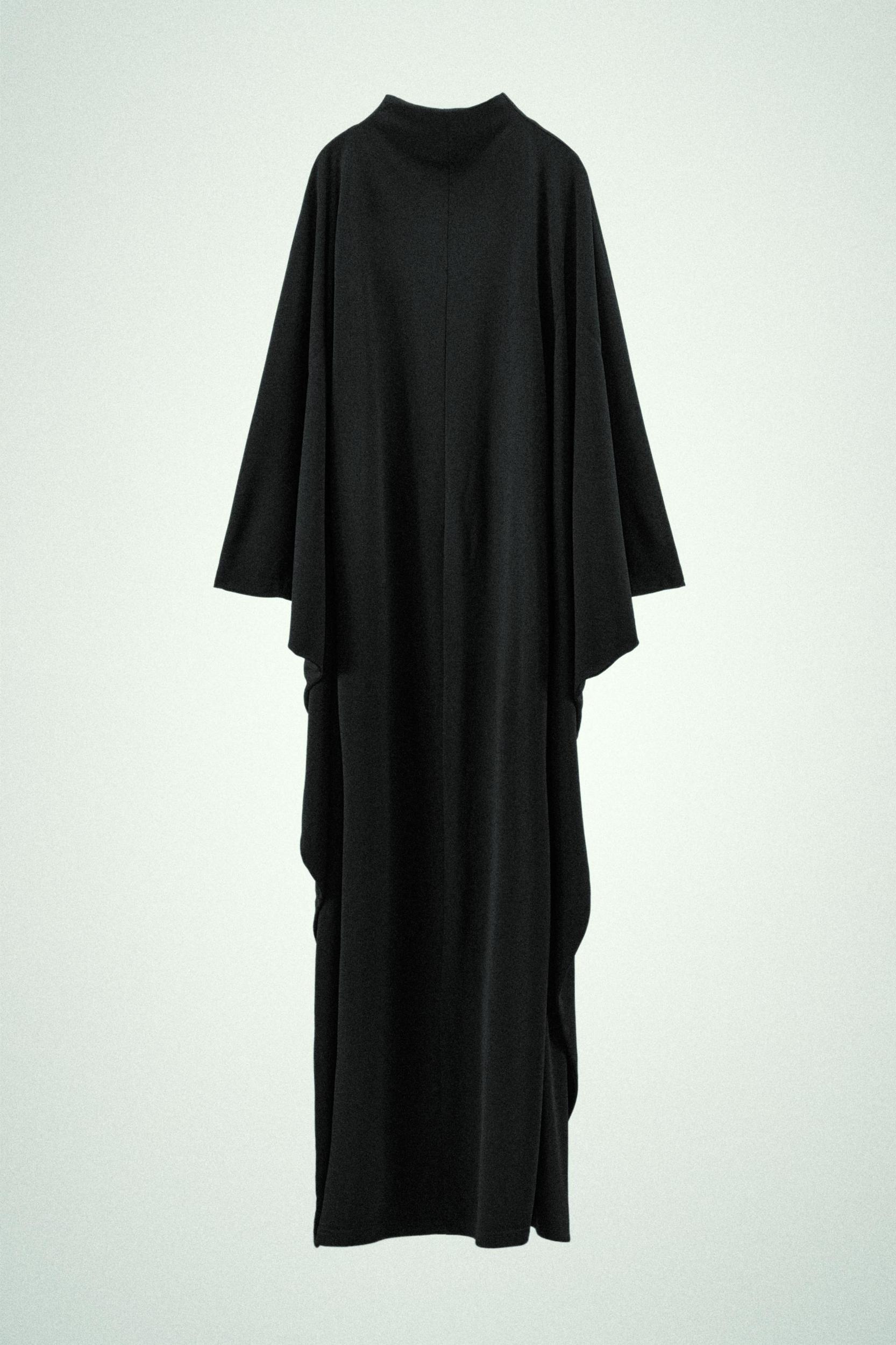 LONG BATWING SLEEVE CAPE DRESS Product Image