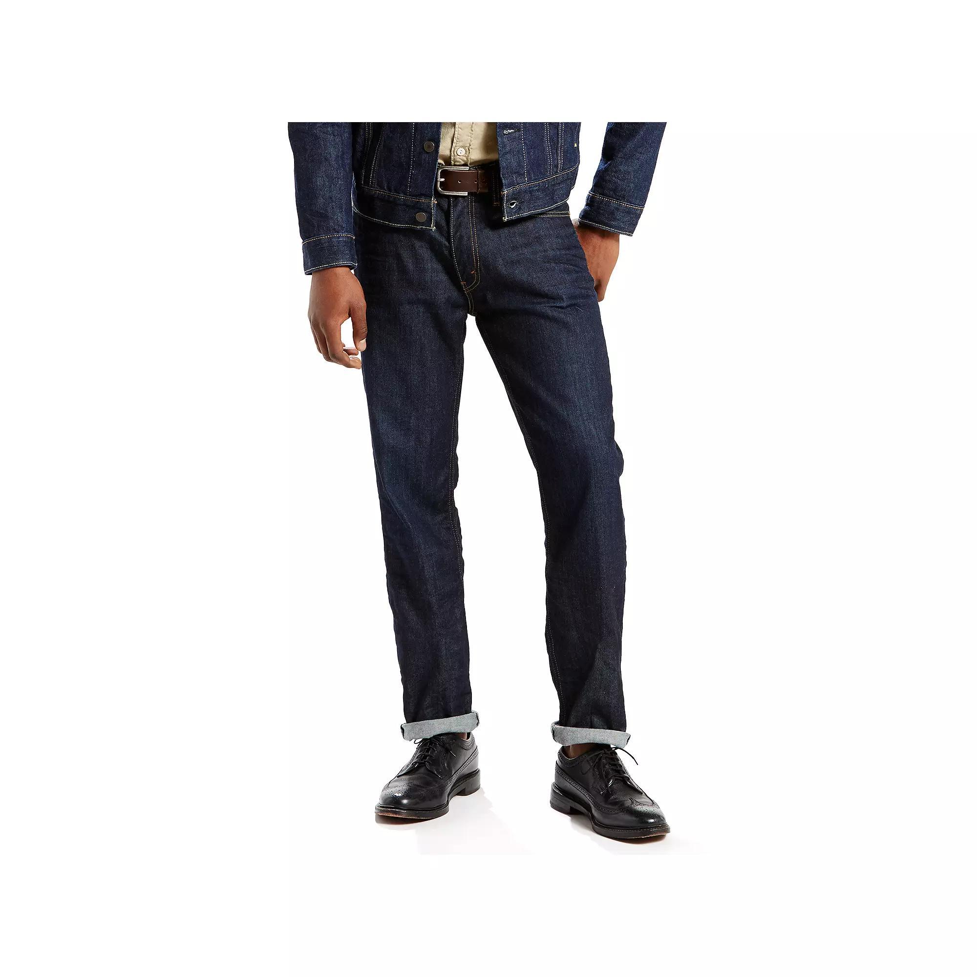 Levi's® Men's 541™ Fit Taper Jeans - Black Denim 42x32: Heavyweight, Mid Rise, Stretch Denim Product Image