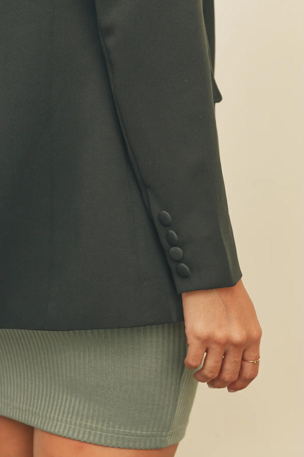 On Point Button Blazer Product Image