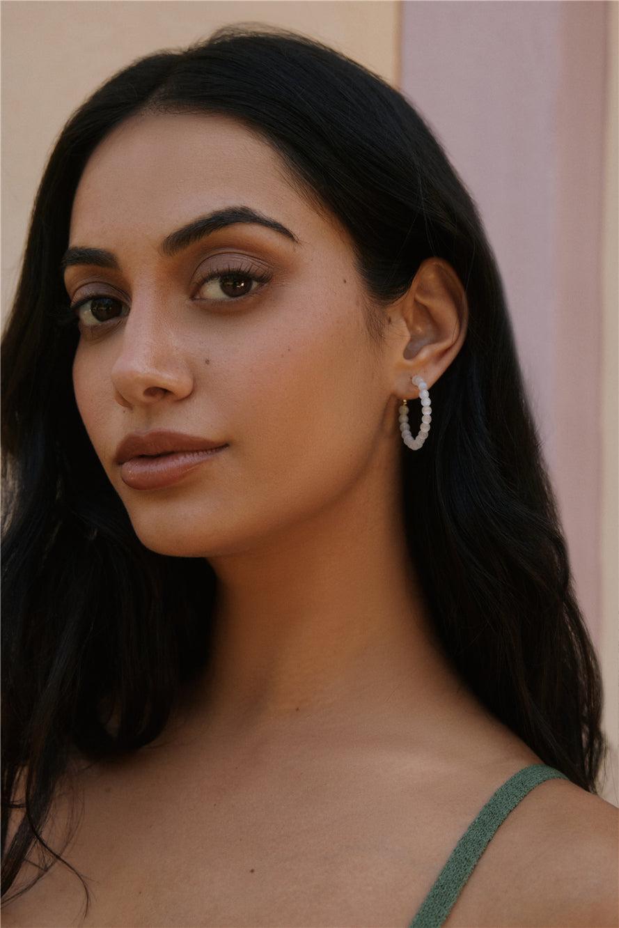 18k Gold Plated WaterBeads Earrings Gold Product Image